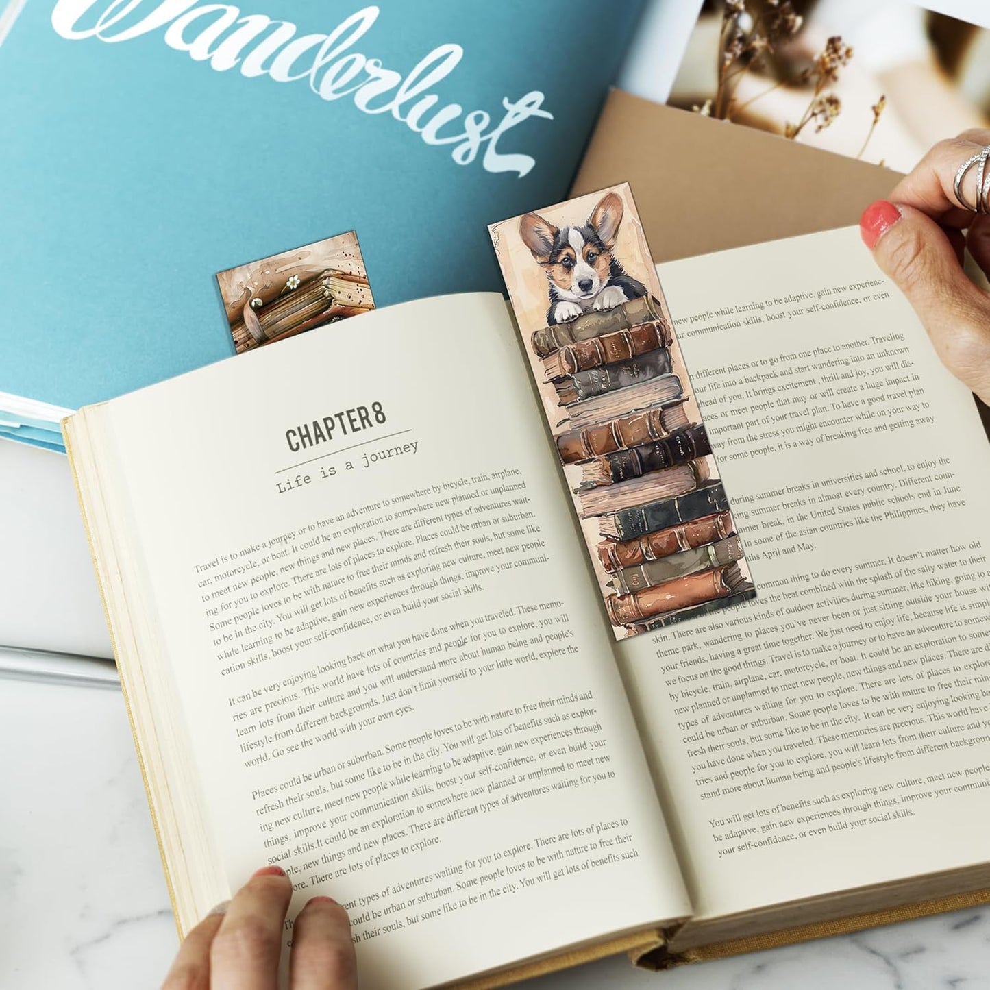 60 Pcs Vintage Book Floral Bookmarks, Cute Animal Book Marks for Reading Women Kids, Book Lover Gifts, Cute Aesthetic Bulk Bookmark Bulk, Classroom Rewards and Bookish Gift