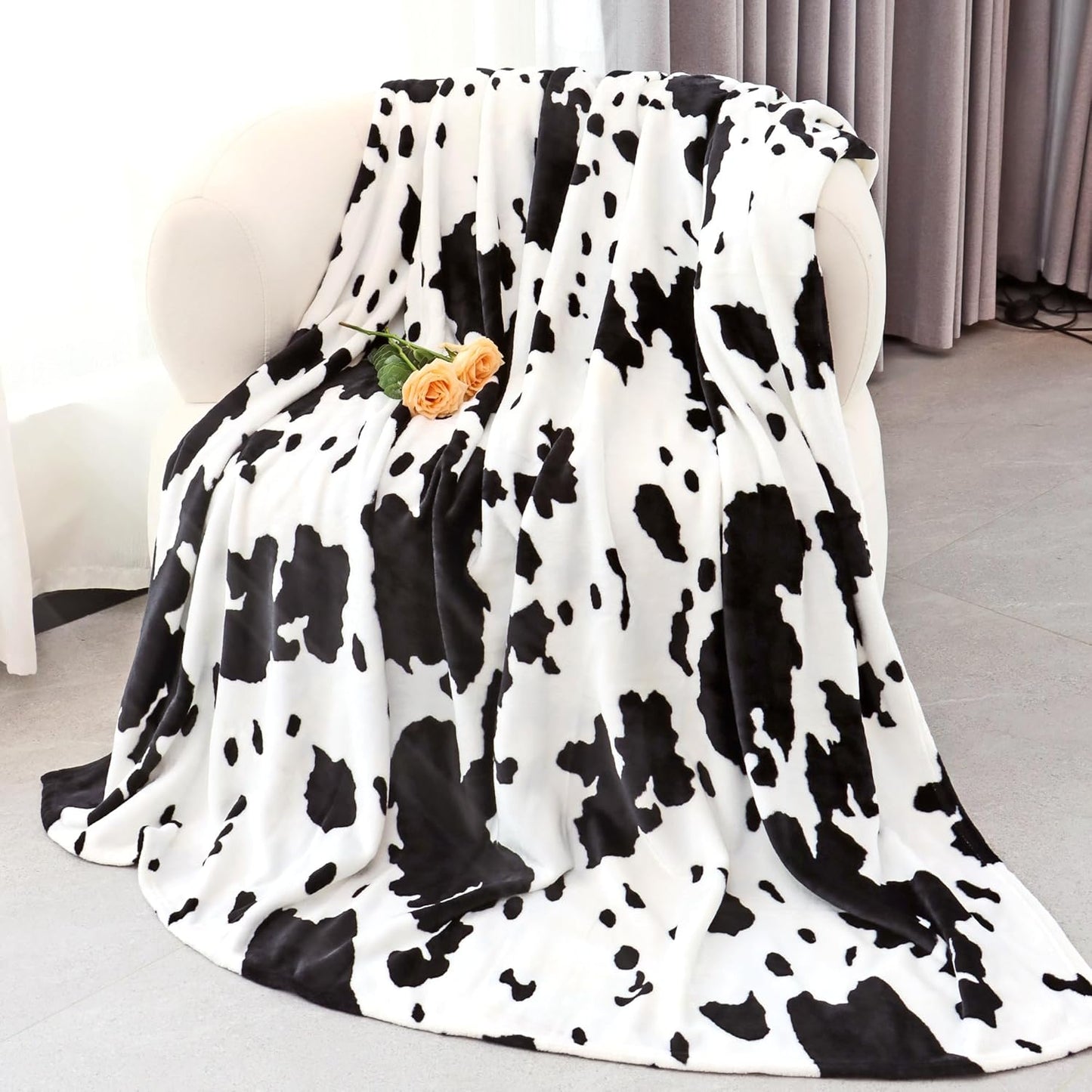 Cute Blankets for Girls Boys, Warm Fuzzy Plush Small Soft Fleece Throw Blanket for Car Seat Stroller Travel, All Seasons 40x50 inches