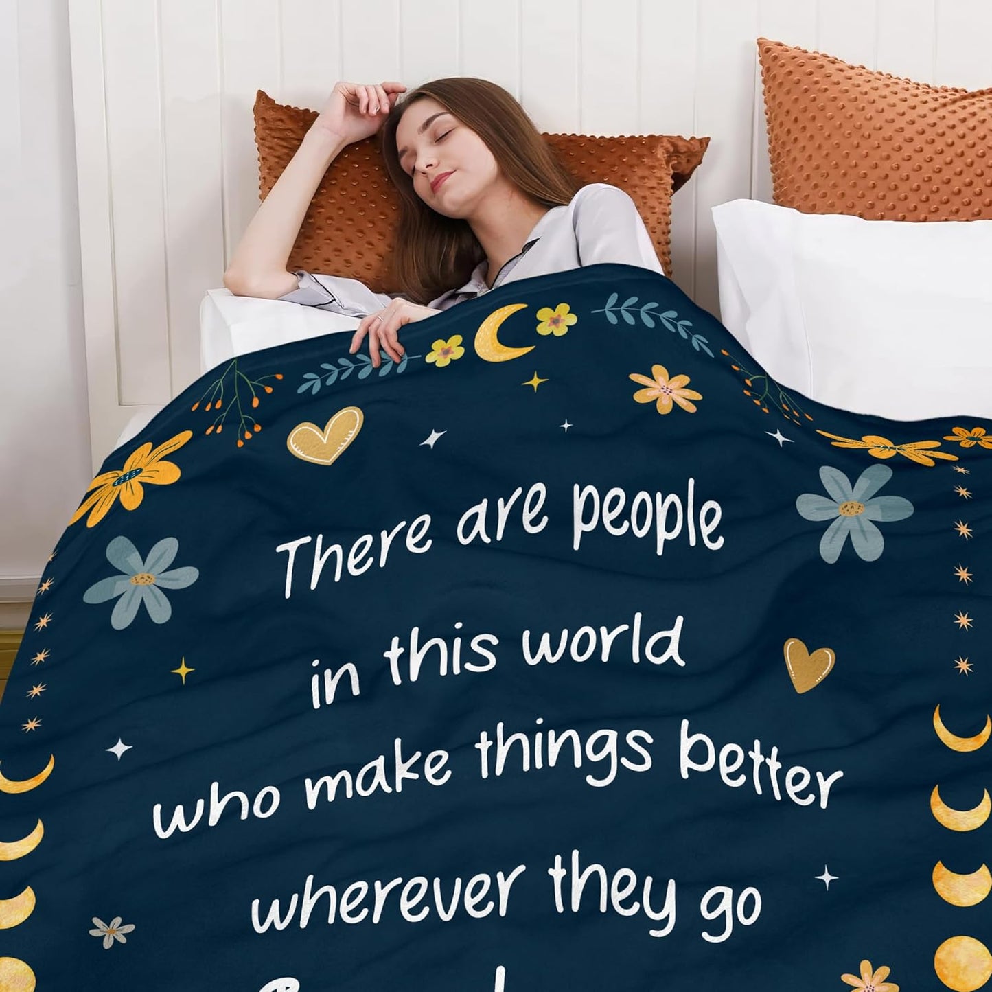 Thank You Gifts for Women - Soft Fleece Throw Blanket 60x80 in - Birthday Inspirational Retirement Gifts for Friend Coworkers Employee Nurses, Teacher Appreciation Gift Ideas