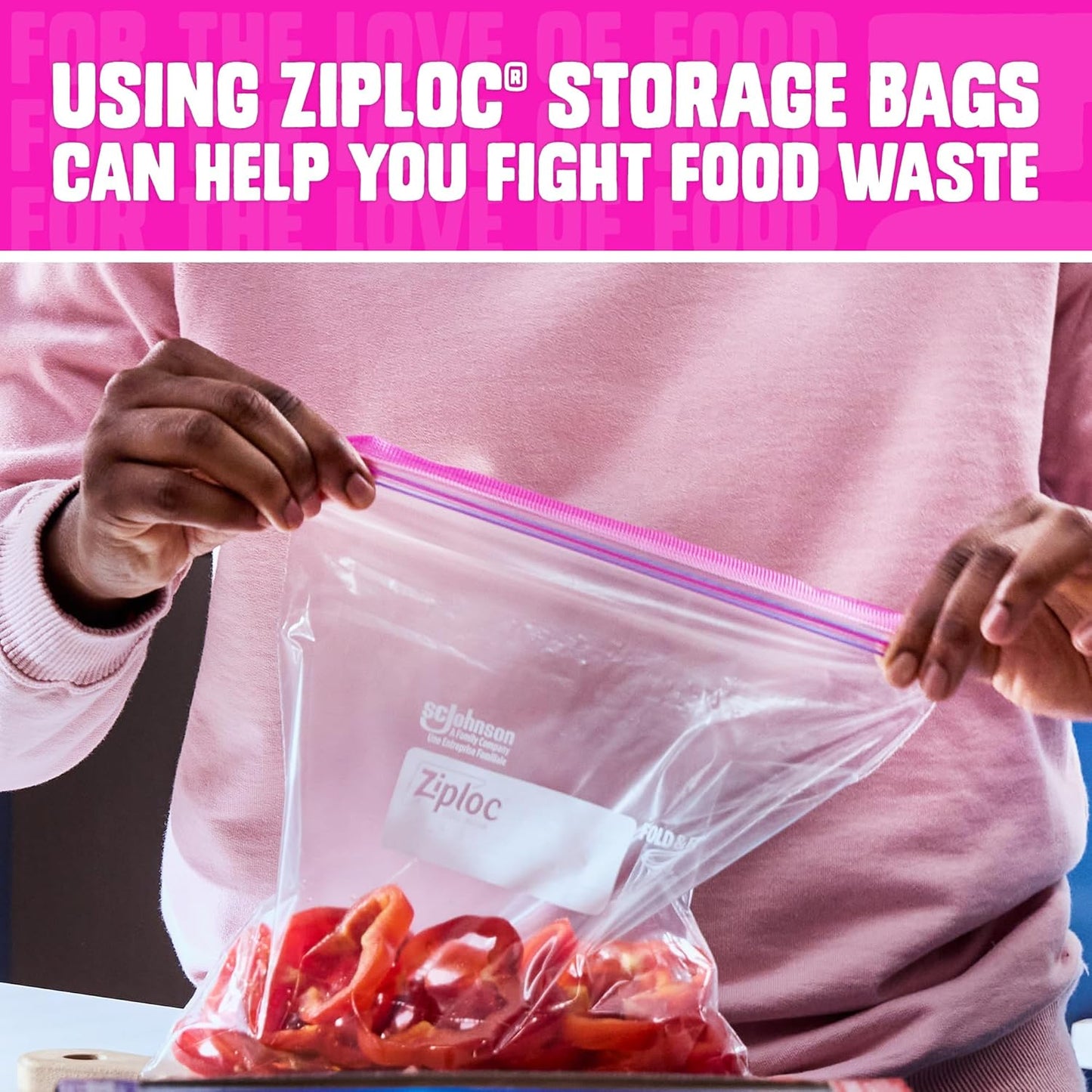 Ziploc Quart Food Storage Bags, Stay Open Design with Stand-Up Bottom, Easy to Fill, 80 Count