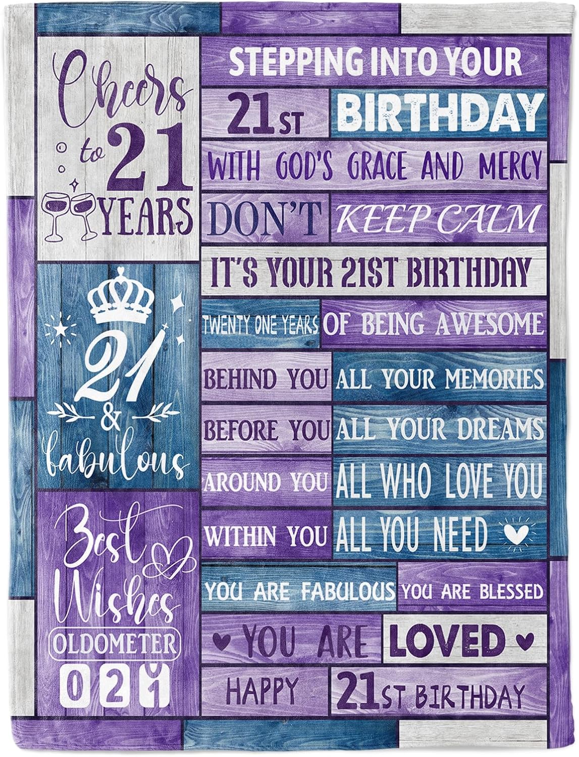30th Birthday Gifts for Her Throw Blanket, 30th Birthday Gifts for Women Men, 30 Year Old Gifts for Women Soft Blanket 60 * 50in Happy 30th Birthday Gifts