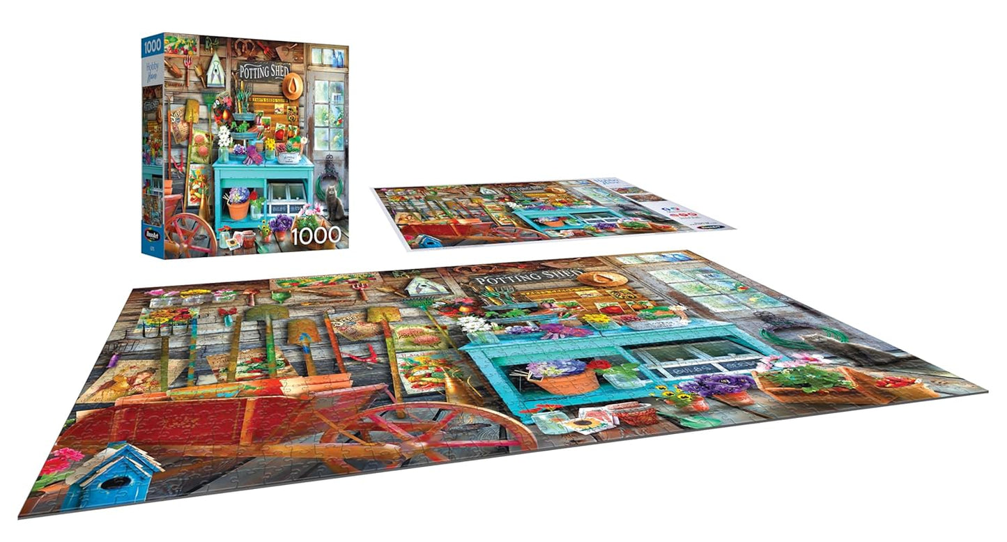 RoseArt - Hobby Haven - The Potting Shed - 1000 Piece Jigsaw Puzzle for Adults