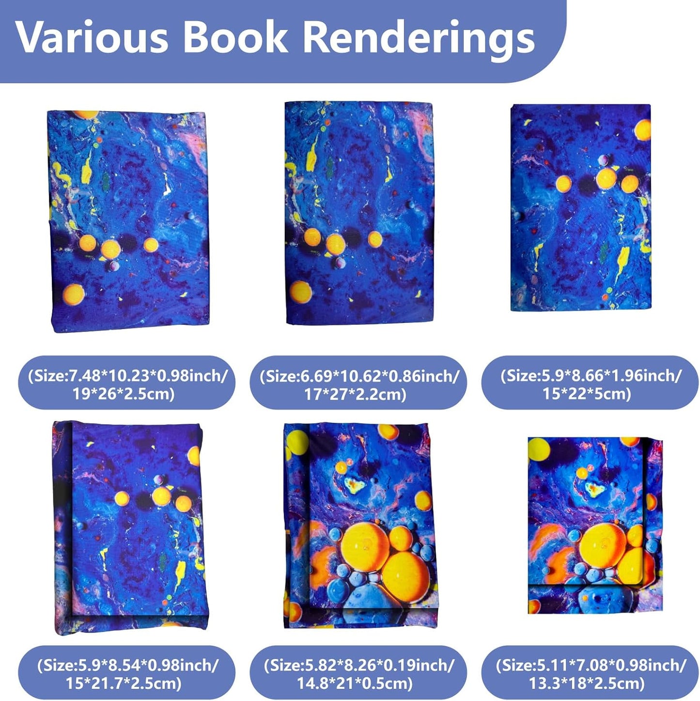 CRASPIRE Flower Book Cover Vintage Dark Floral Pattern Retro Elastic Book Sleeve Adjustable Reusable Washable Cloth Notebook Protector for Paperback Hardcover Bible Readers Gifts