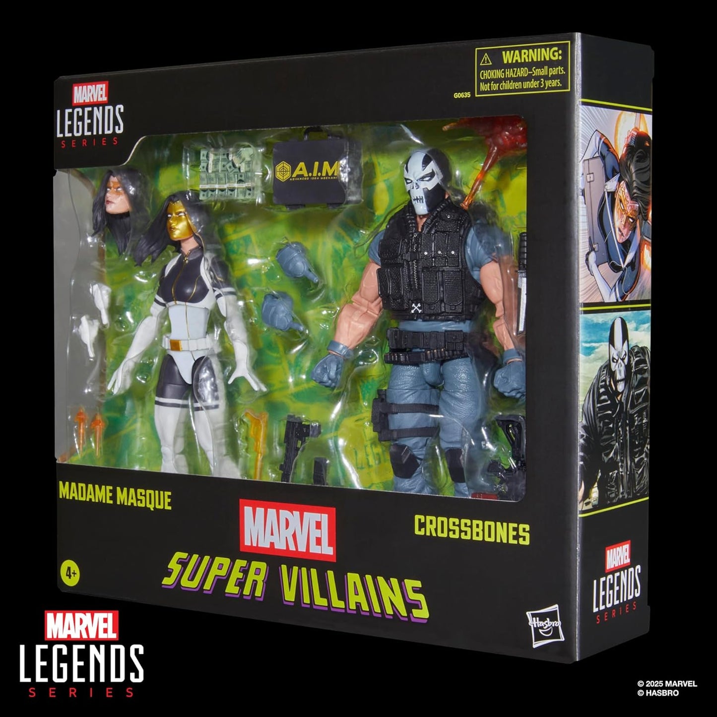 Marvel Legends Series Madame Masque & Crossbones, Marvel Super-Villains Comics Collectible 2-Pack, 6-Inch Action Figures (Amazon Exclusive)