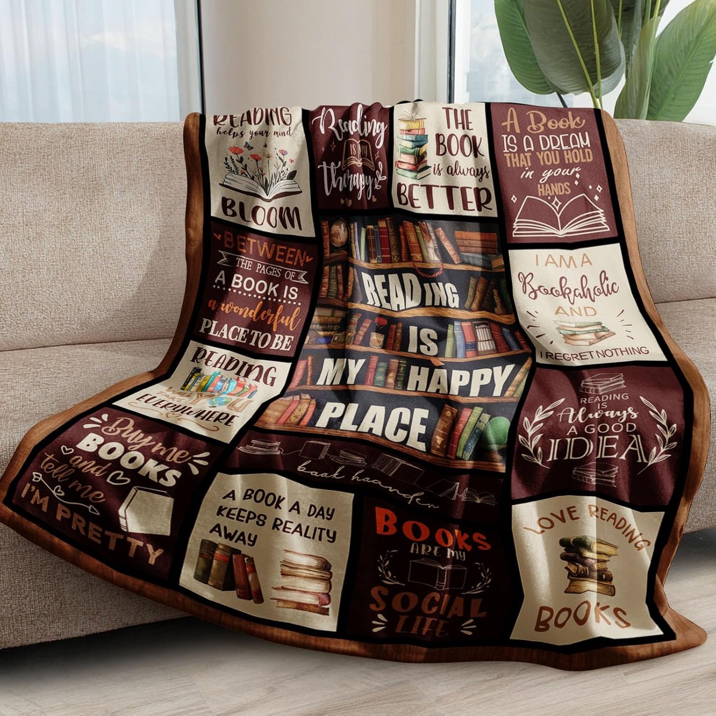 Christmas Gifts,Book Lover Gifts for Women,Gifts for Book Lovers Women,Gifts for Reading Lover Bookish,Best Bookworm Gifts on Birthday Christmas,Gifts for Readers Blanket 50" x 60"