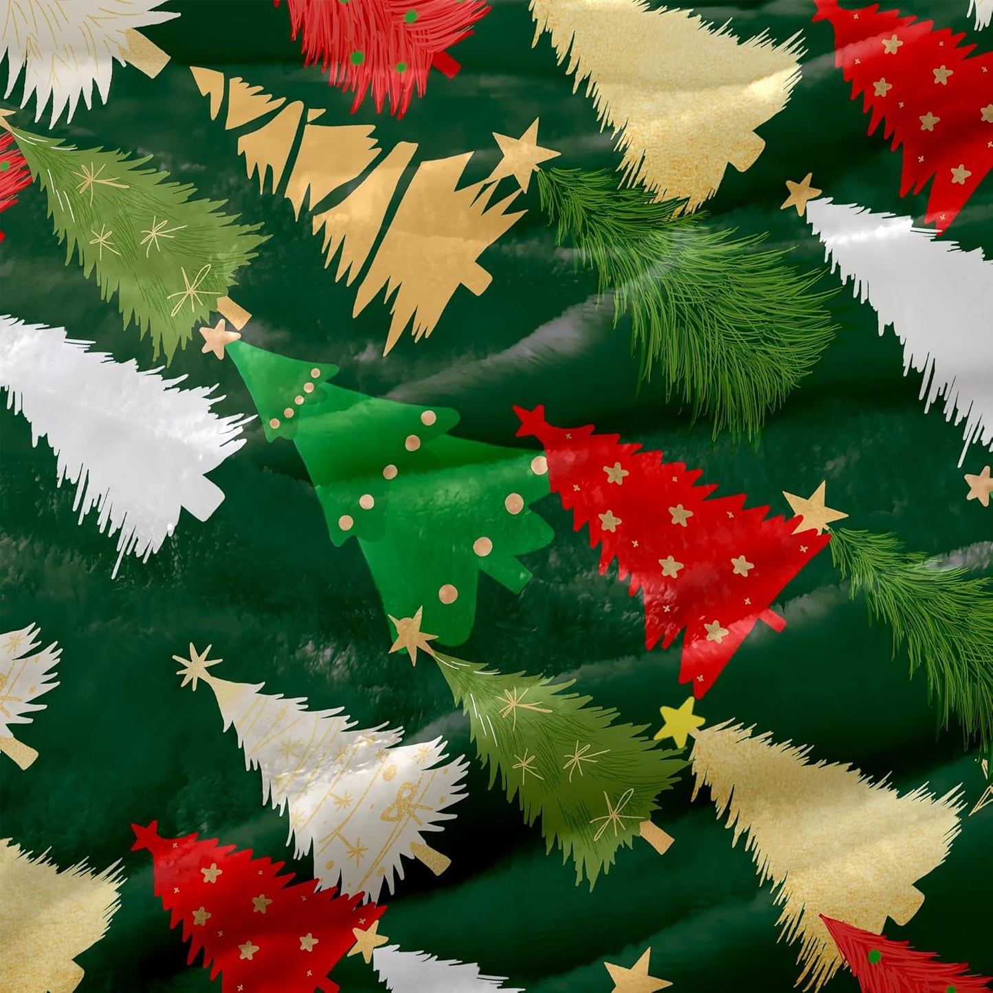 Christmas Fleece Throw Blanket – 300GSM Soft and Cozy Holiday Blanket for Sofa, Bed, Couch – Xmas Decorative Flannel Blanket, W50 x L70in