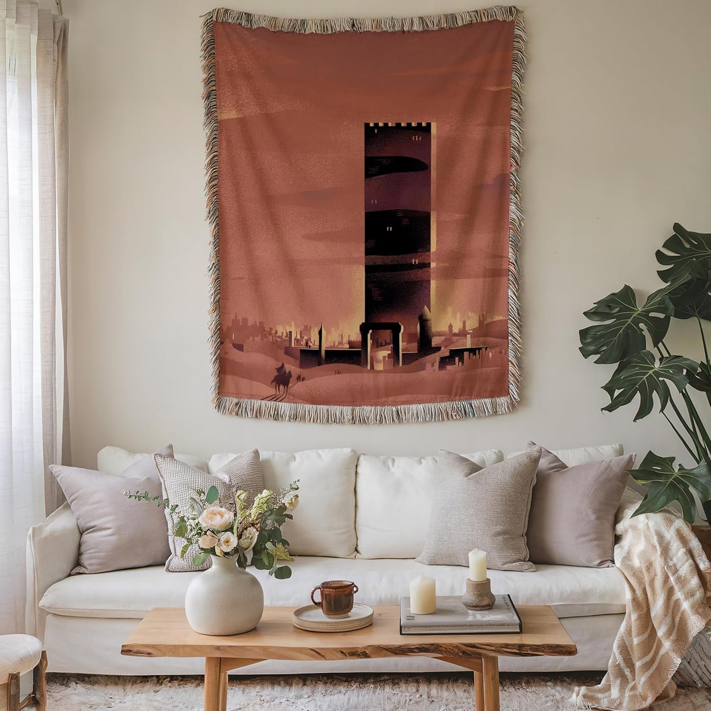Throne of Glass Woven Blanket – Tower of Dawn Inspired Throw