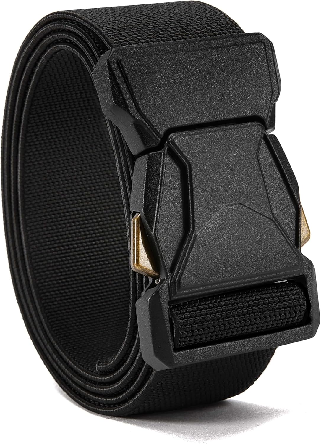 CHAOREN Tactical Belt Men - 1.5" Stretch Belt for Work - Quick Release for Military Casual Jeans EDC Hiking