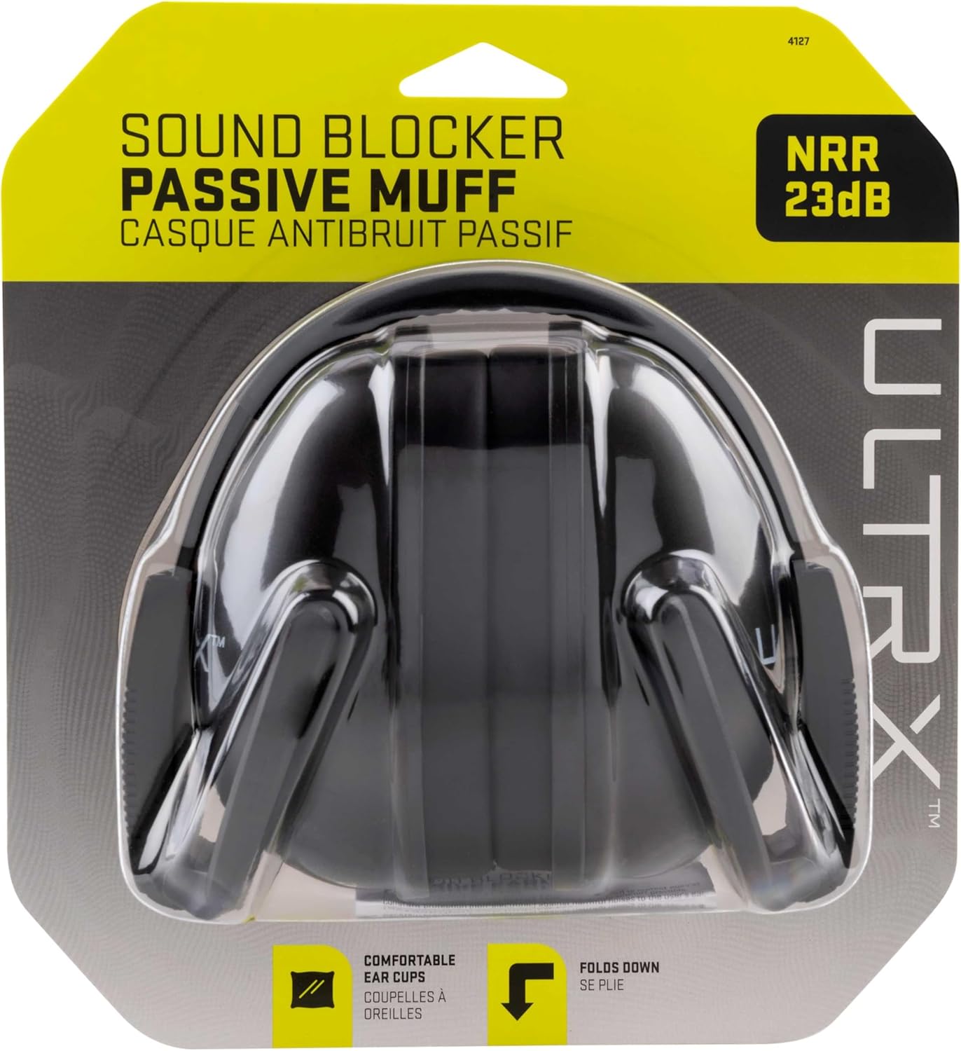 ULTRX Sound Blocker Earmuff Premium Hearing Protection