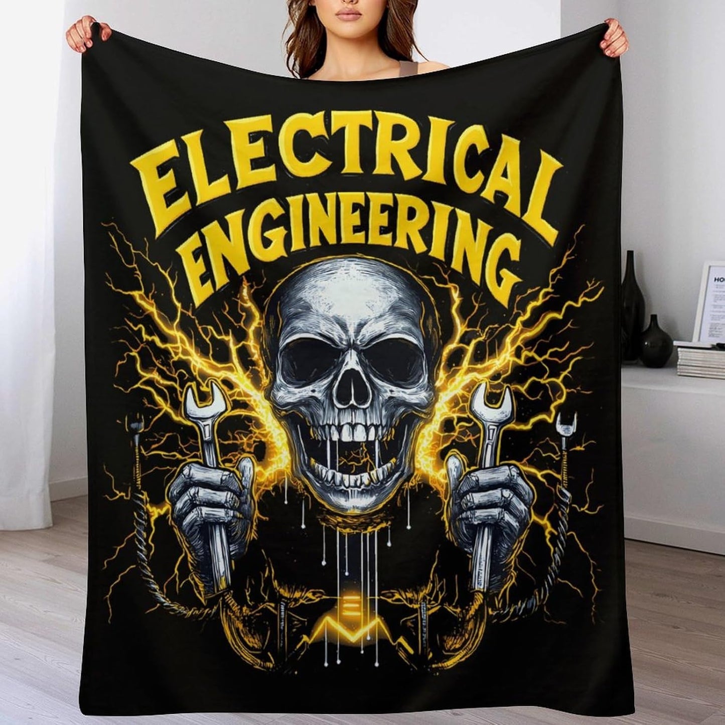 Electrical Engineering Throw Blanket Fleece Blankets Soft Flannel for Couch Bed Pet Decorative Warm