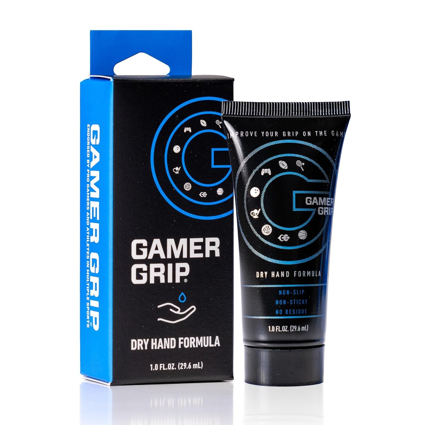 Gamer Grip Gaming Cream for Sweaty Hands - Chalk-Free Liquid Formula, Improve Performance, Control & Precision, Made in USA (Original)
