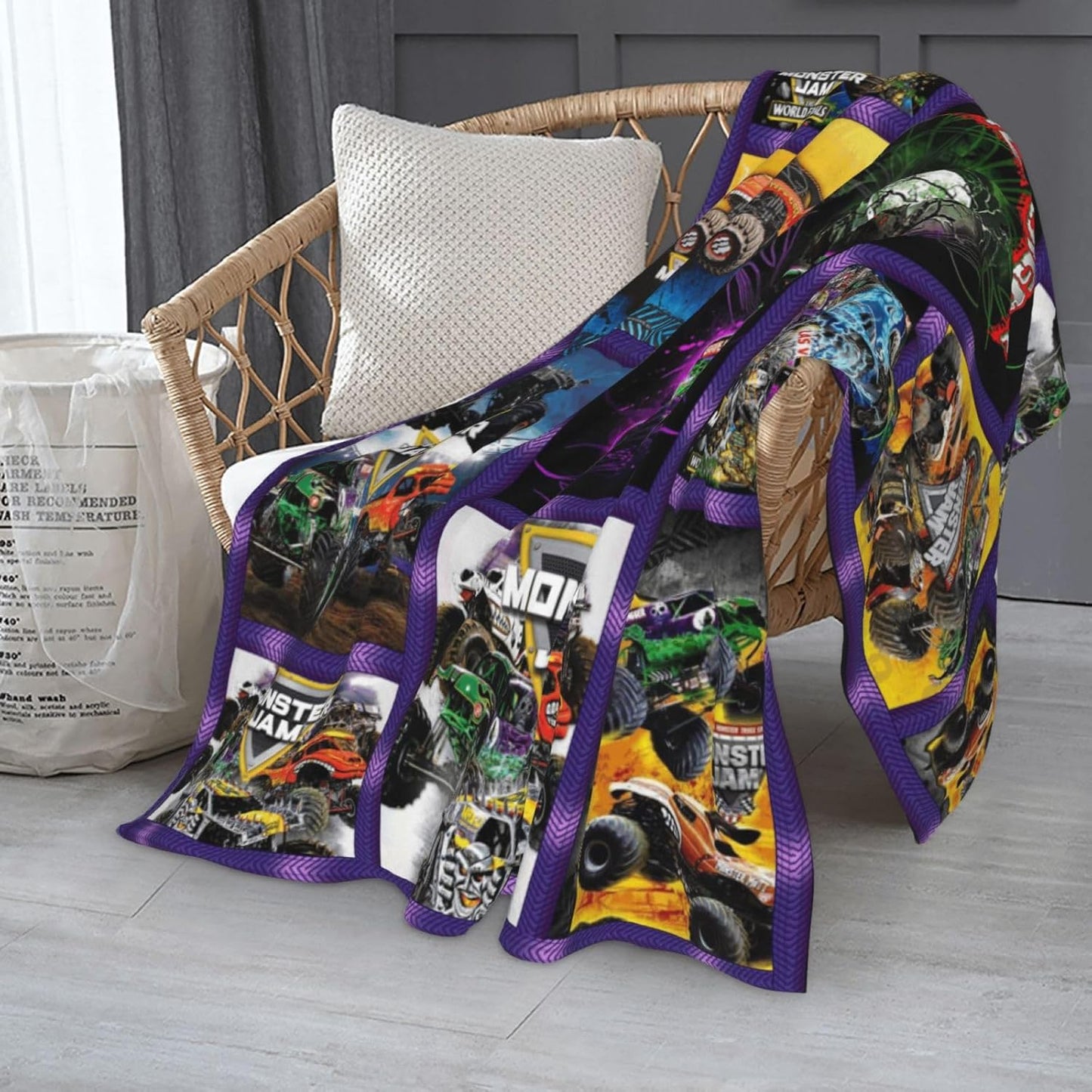 Microplush Lounge Throw Blanket for Couch & Chair – Lightweight Breathable Layer, Soft-Touch Microfiber, Machine-Washable Home Comfort