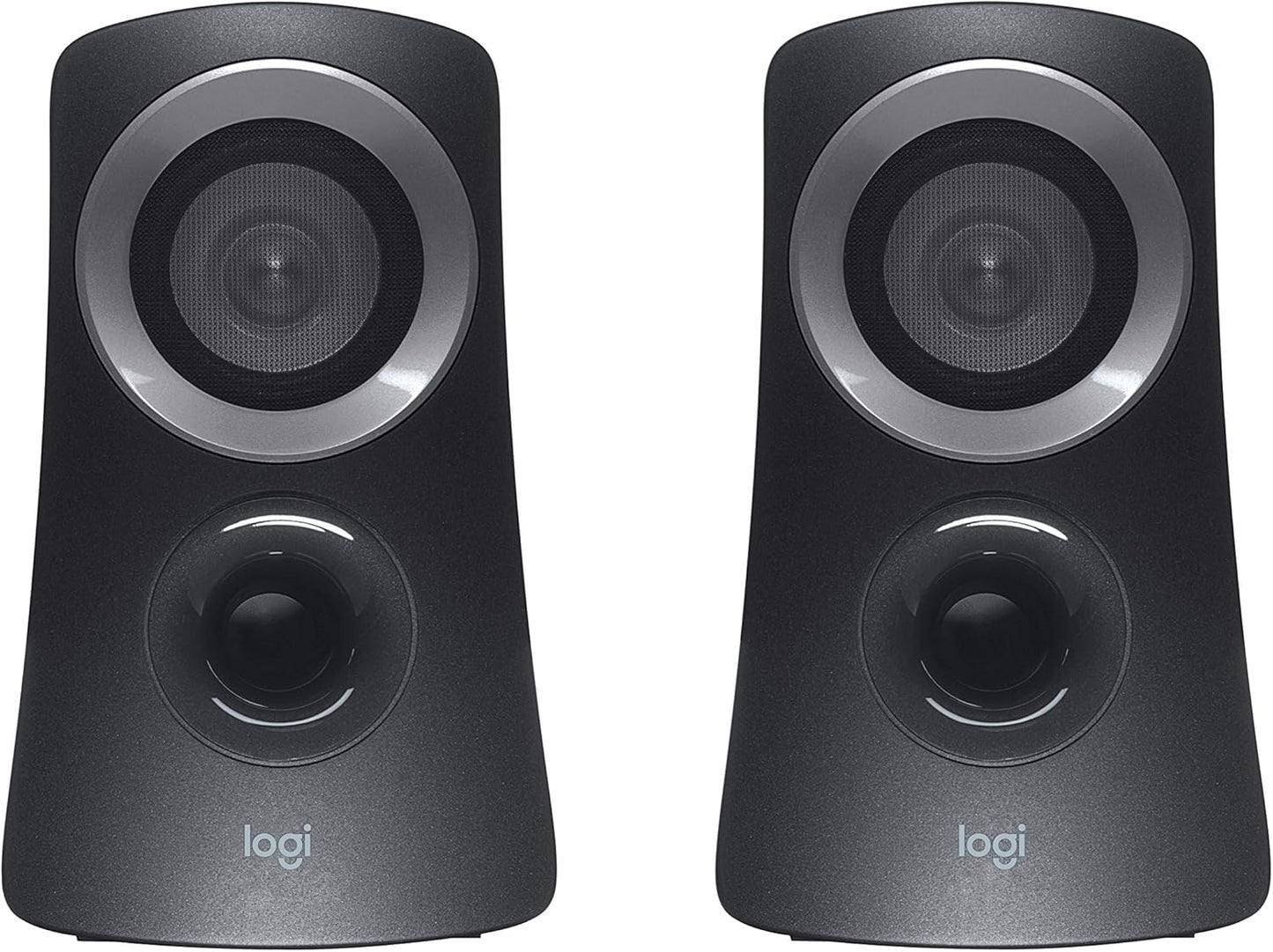 Logitech Z313 2.1 Multimedia Speaker System with Subwoofer, Full Range Audio, 50 Watts Peak Power, Strong Bass, 3.5mm Audio Inputs, PC/PS4/Xbox/TV/Smartphone/Tablet/Music Player - Black