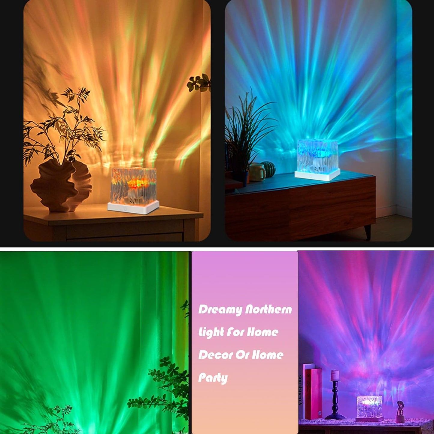 Northern Galaxy Projector with 16-Color Galaxy Sensor Light Strip and Remote Control—The Perfect Choice for Bedrooms/Kids' Rooms | Artistic Decor,Ideal for Teens,Boys,and Girls