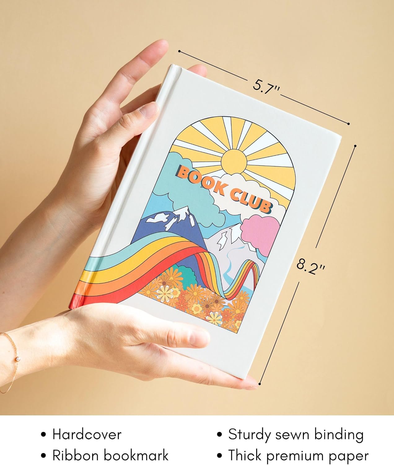 Lamare Book Journal for Book Lovers – Hardcover Reading Tracker Journal with Ribbon Bookmark, Track, Organize and Review Your Favorite Books