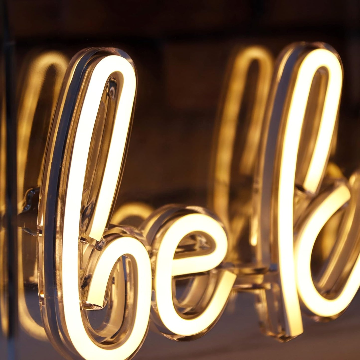 Be Kind LED Neon Sign Warm White Acrylic Box Tabletop and Wall Mounted Light USB Powered Decorative Neon Art for Bedroom Home Office Studio and Dorm Decor (Power Adapter Not Included)
