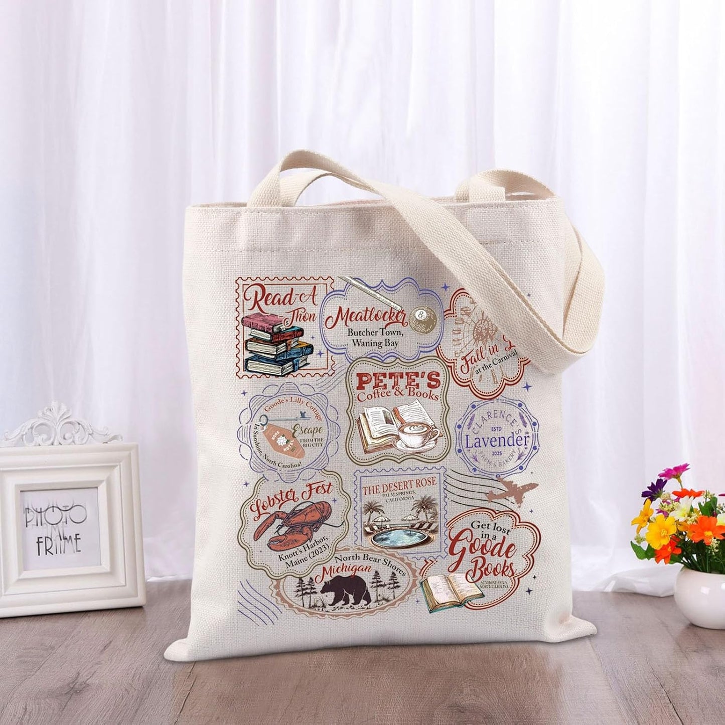 TIIMG Emily Book Readers Gift Novel Lovers Romance Book Reader Bookish Gift Reading Club Tote Bag