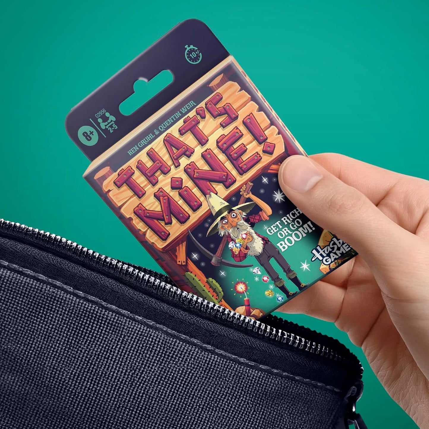 Hasbro That’s Mine! Card Game | Ages 8 and Up | 2 to 5 Players | 20 Mins. | Fast and Easy Family Games for Kids, Teens, and Adults