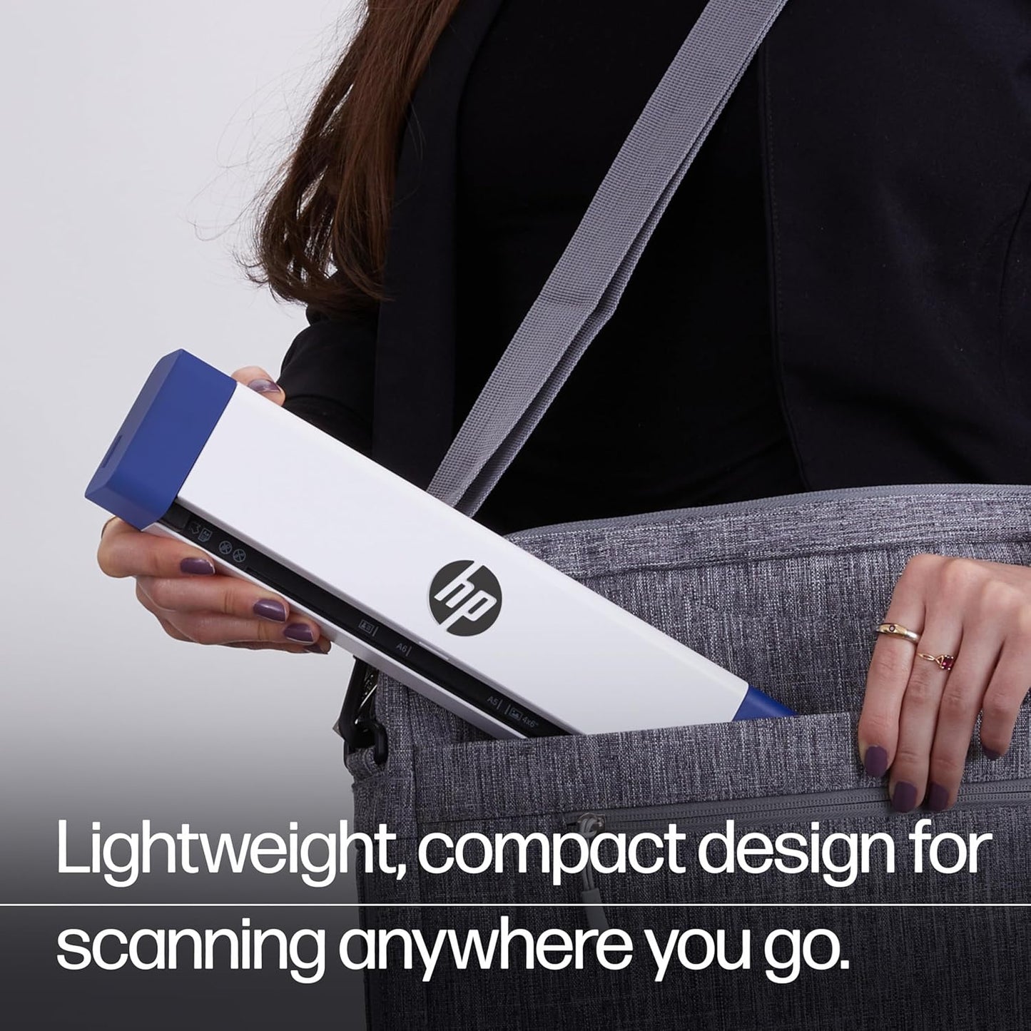 HP PS150 Portable Document Scanner | Compact, Portable, Wireless Digital Scanner with Duplex Mode for Home & Office | Rechargeable, USB & Wi-Fi Direct, Compatible with Mac & Windows PC and Laptop