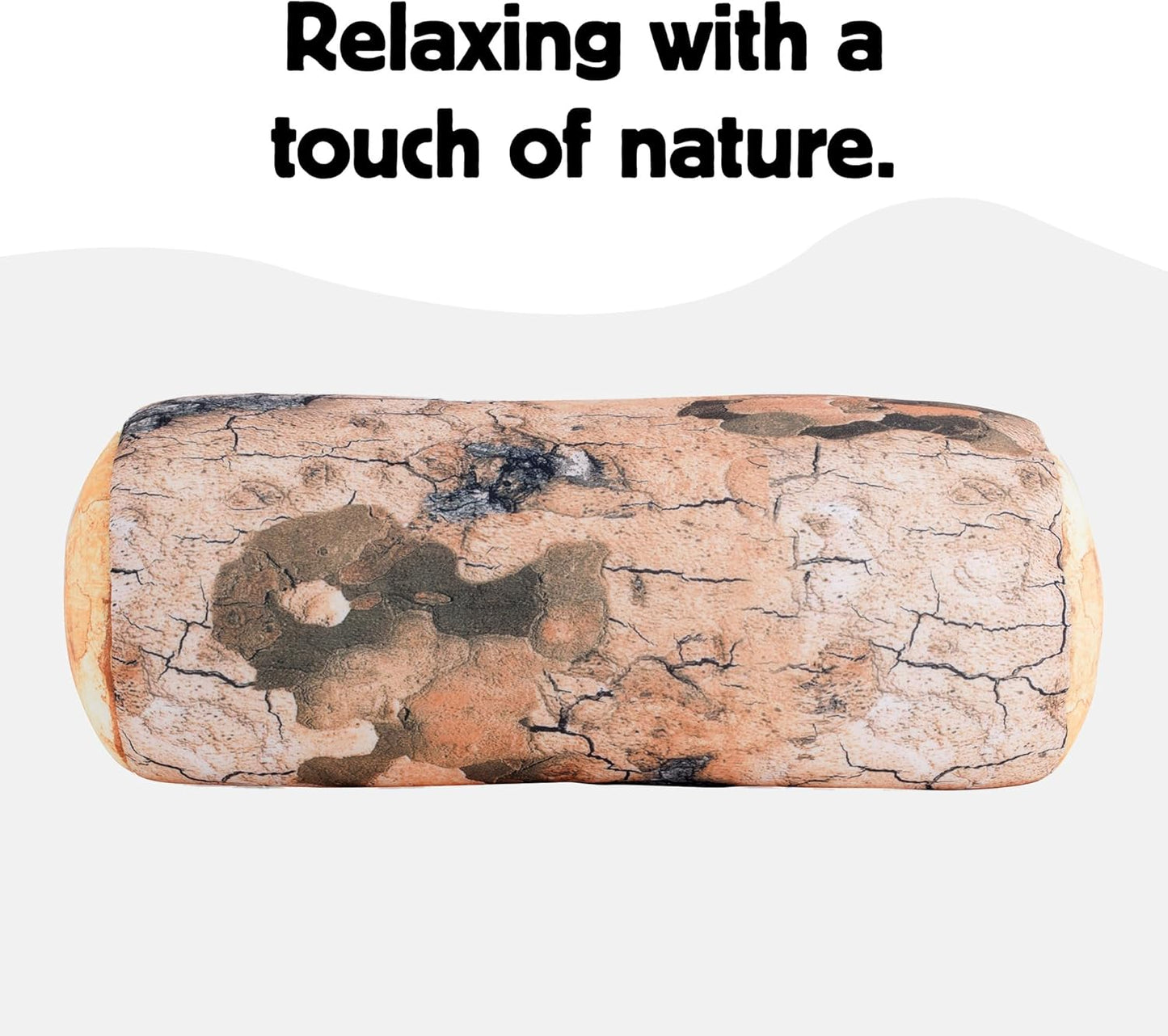 Kikkerland Platanus Log Head Rest Micro Bead Novelty Neck Leg Pillow