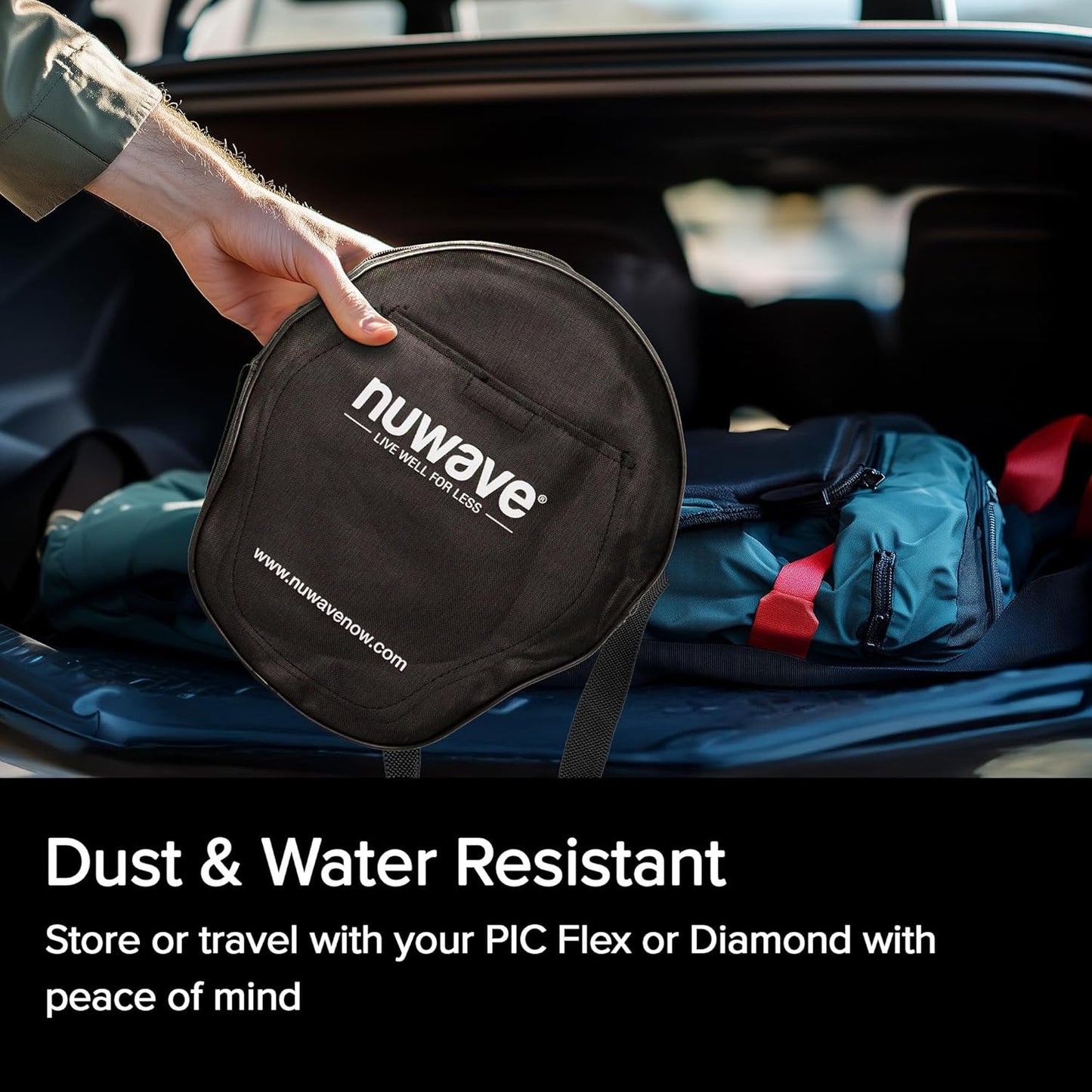 Nuwave PIC Flex & Diamond Carry Case, Sold by Original Manufacturer, Durable, Water-Resistant, Only Compatible with PIC Flex Models 30501, 30502, 30532, 30537, & 30527 or PIC Diamond Model 30511