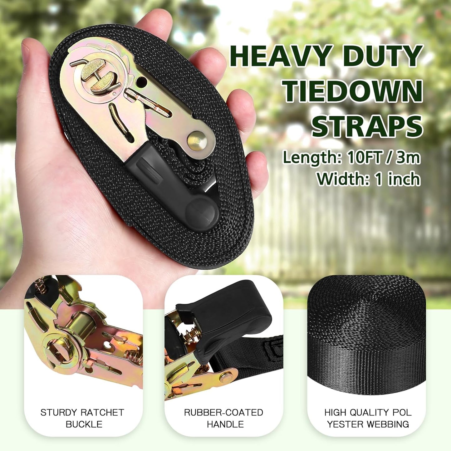 TOPNEW 12 Ninja Tree Climbing Holds for Kids Climber, Adult Climbing Rocks with 6 Ratchet Straps for Outdoor Ninja Warrior Obstacle Course Training