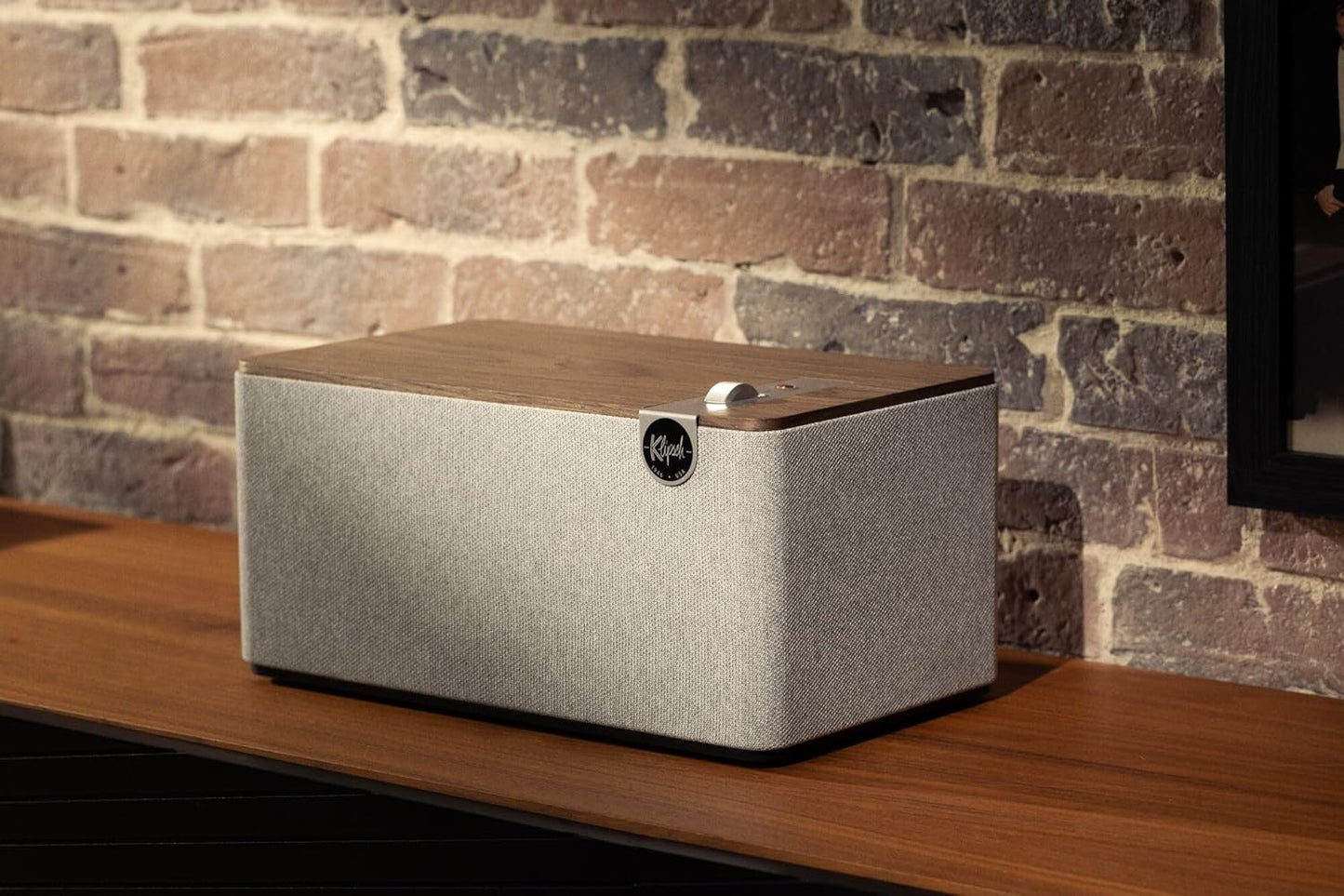 Klipsch The Three Plus Premium Bluetooth Speaker System, Walnut