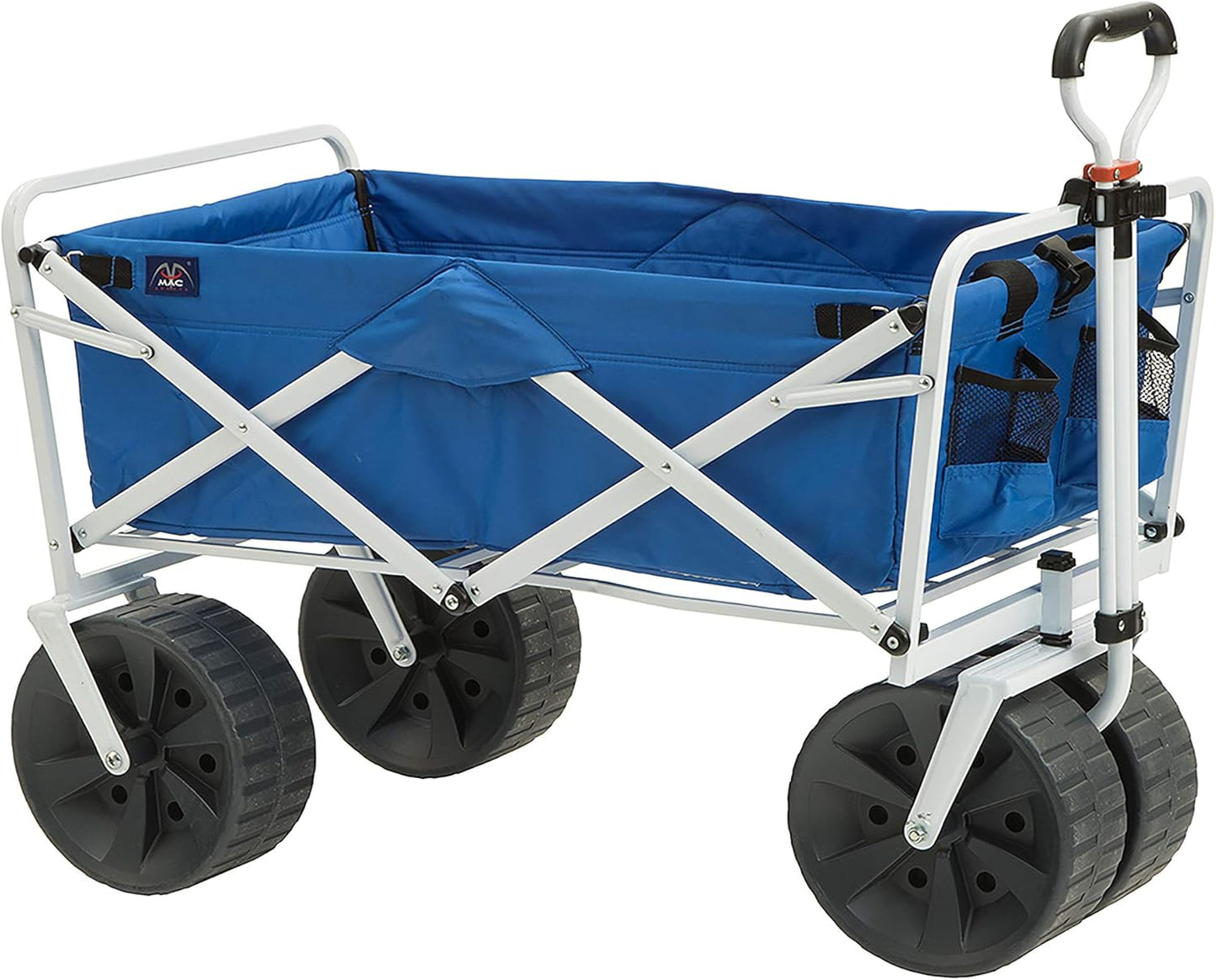MacSports 150lb Capacity All Terrain Beach Wagon and Cascade Mountain Tech 250lb Capacity Camping Chair Bundle