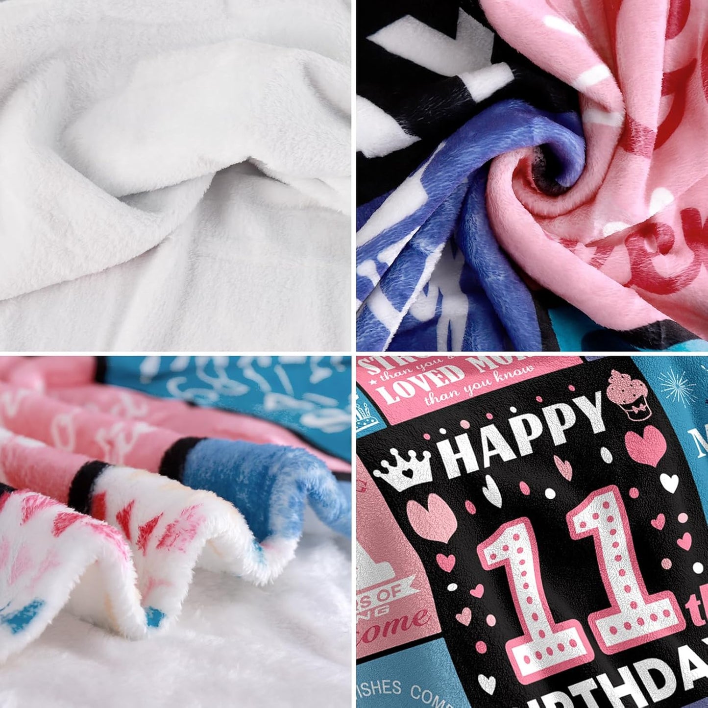 11th Birthday Blanket Gifts for 11 Year Old Girl, 11 Year Old Girl Birthday Gifts