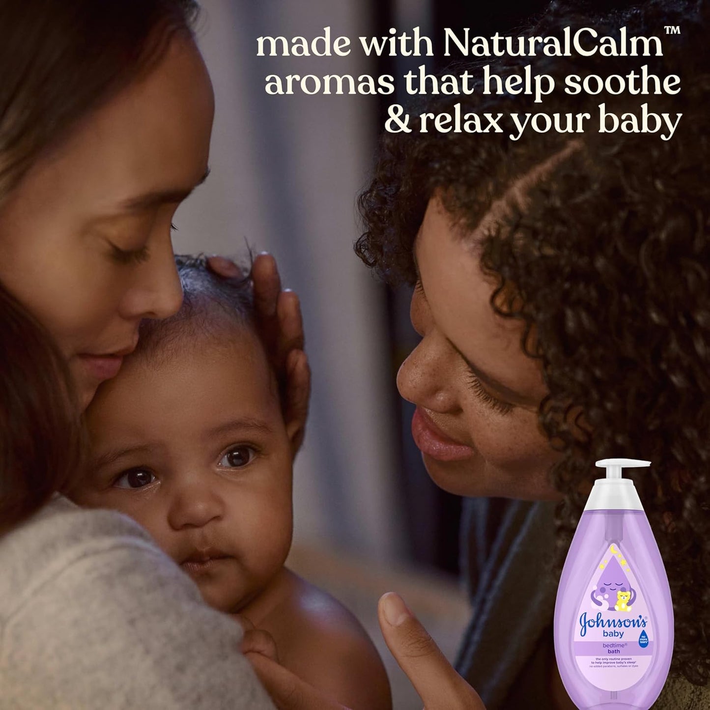 Johnson's Bedtime Baby Bath with Soothing NaturalCalm Aromas, Hypoallergenic & Tear-Free Liquid Baby Bath Formula, No Added Parabens, Sulfates, Dyes, Baby Essentials, 27.1 fl. oz