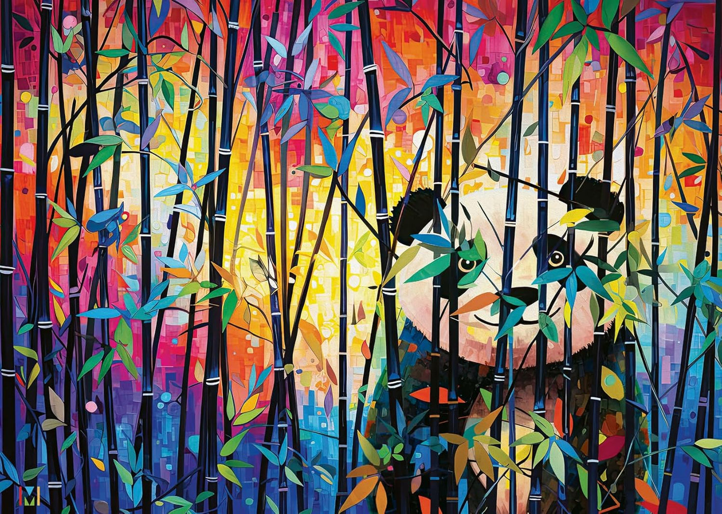 Wonder Forge Peekaboo Panda 1000 Piece Jigsaw Puzzle for Adults | Unique, Perfectly-Fitting Pieces | Fun, Vibrant Imagery | Amazon Exclusive