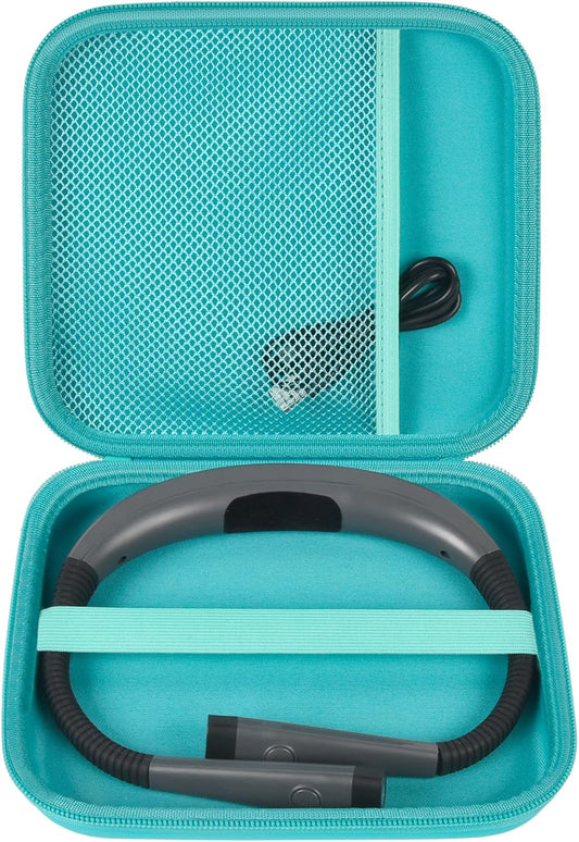 GWCASE Case Compatible with Glocusent/for Vekkia/for LITOM/for LEDGLE/for TAKKUI/for TSINGREE LED Neck Reading Light Book Light for Reading. Storage Carrying Holder for USB Cable (Box Only) -Green