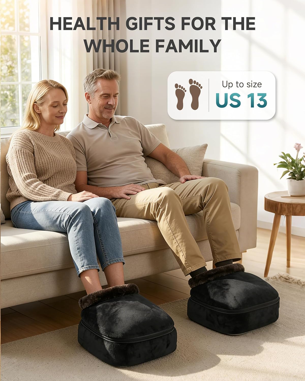 Snailax Foot Massager with Heat, Shiatsu Heated Kneading Foot Massager Machine, Electric Foot Massager, Gift for Her & Him, Home and Office Use