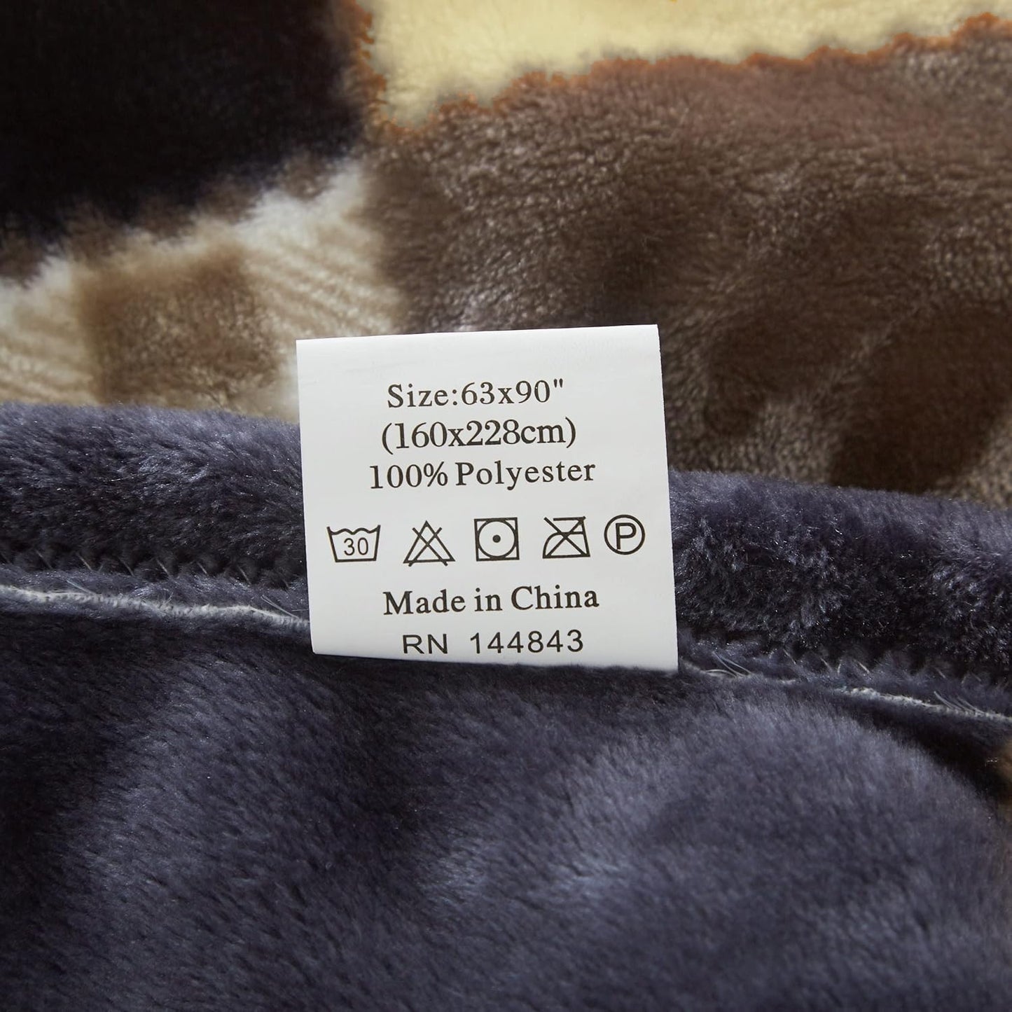 Tache Buttermilk Yellow Brown Farmhouse Super Soft Micro Fleece Plaid Patchwork Plush Lightweight Dual-Sided Decorative Couch, Sofa, Travel, Lap, Bed Easter Throw Blanket, 50x60