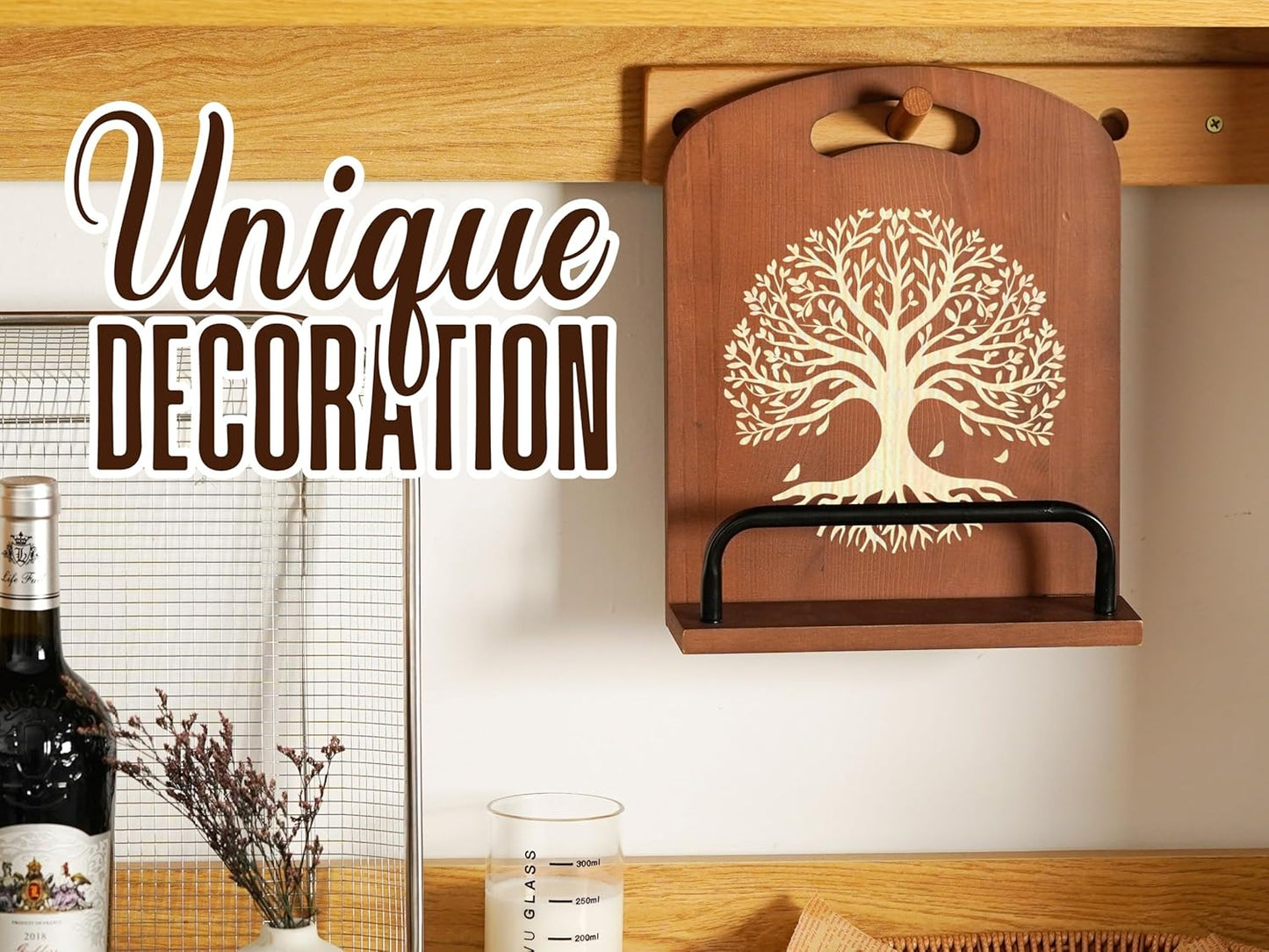 InnoBeta Tree of Life Gifts for Women, Cookbook Stand for Kitchen Counter, Perfect Gifts for Tree Lovers on Birthday, Adjustable Tablet Recipe Book Holder, Unique Kitchen & Home Decor