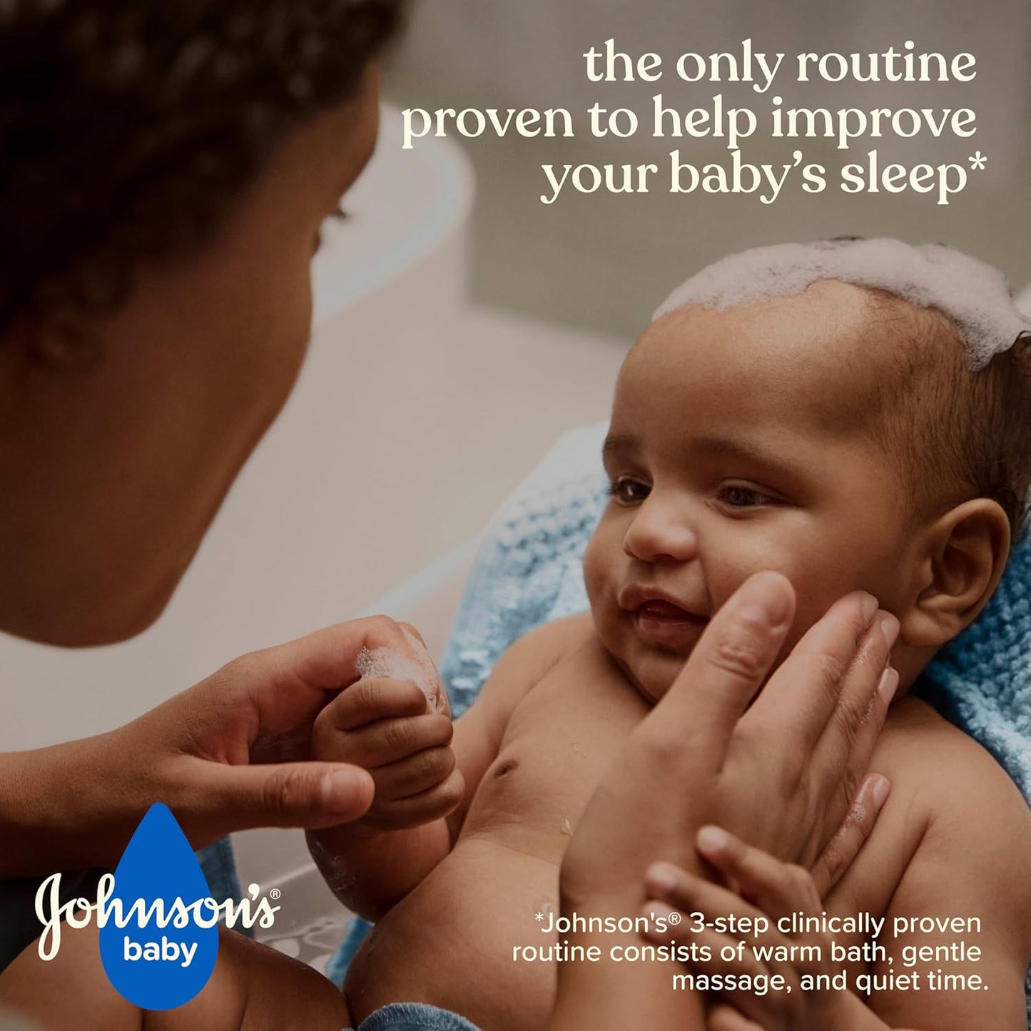 Johnson's Bedtime Baby Bath with Soothing NaturalCalm Aromas, Hypoallergenic & Tear-Free Liquid Baby Bath Formula, No Added Parabens, Sulfates, Dyes, Baby Essentials, 27.1 fl. oz