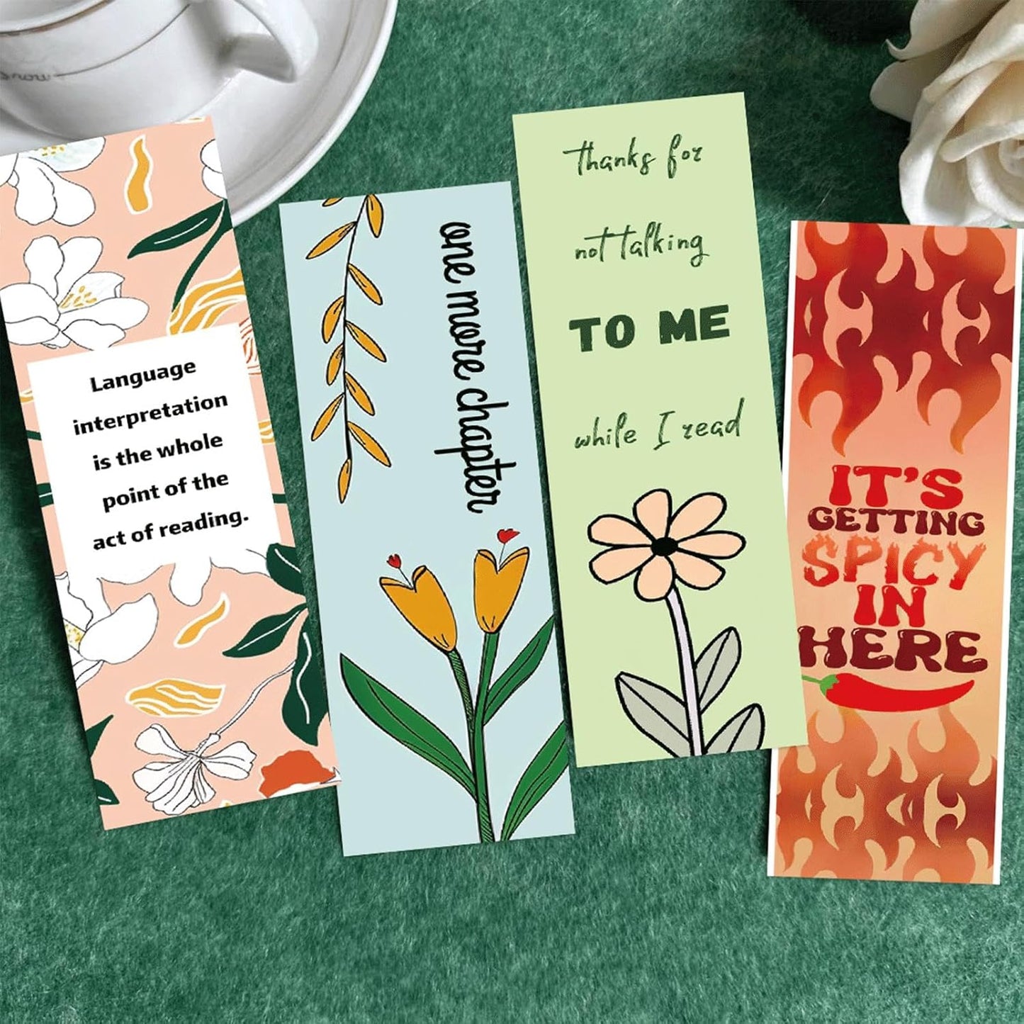 30 Pieces Romance Bookmarks, Spicy Fairytale Bookmark, Funny Bookmarks for Men,Women, Book Lovers, Page Markers for Students Teachers Reading, DIY Art Decoration Cards，Romance Reader Present Handmade