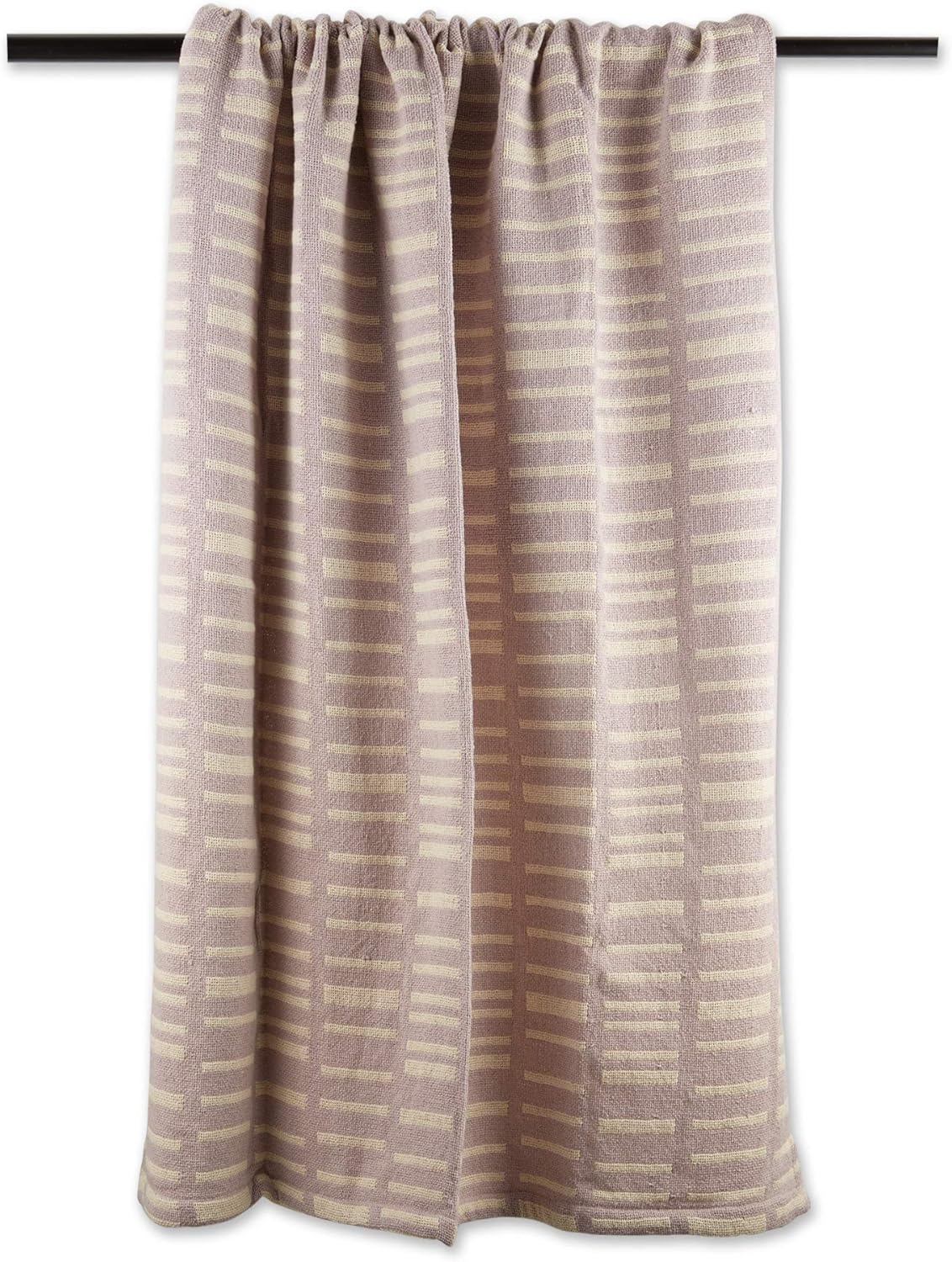 DII Urban Geometric Collection Cotton Throw Blanket, 50x60, Dusty Lilac