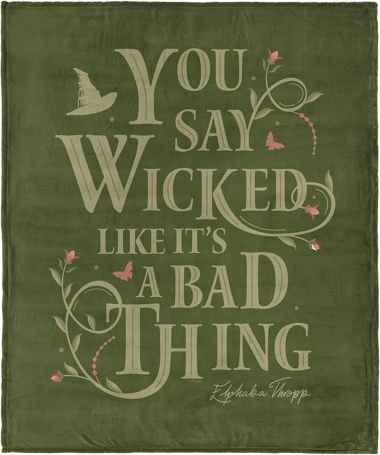 Northwest Wicked Say Wicked Silk Touch Throw Blanket 50x60 inches