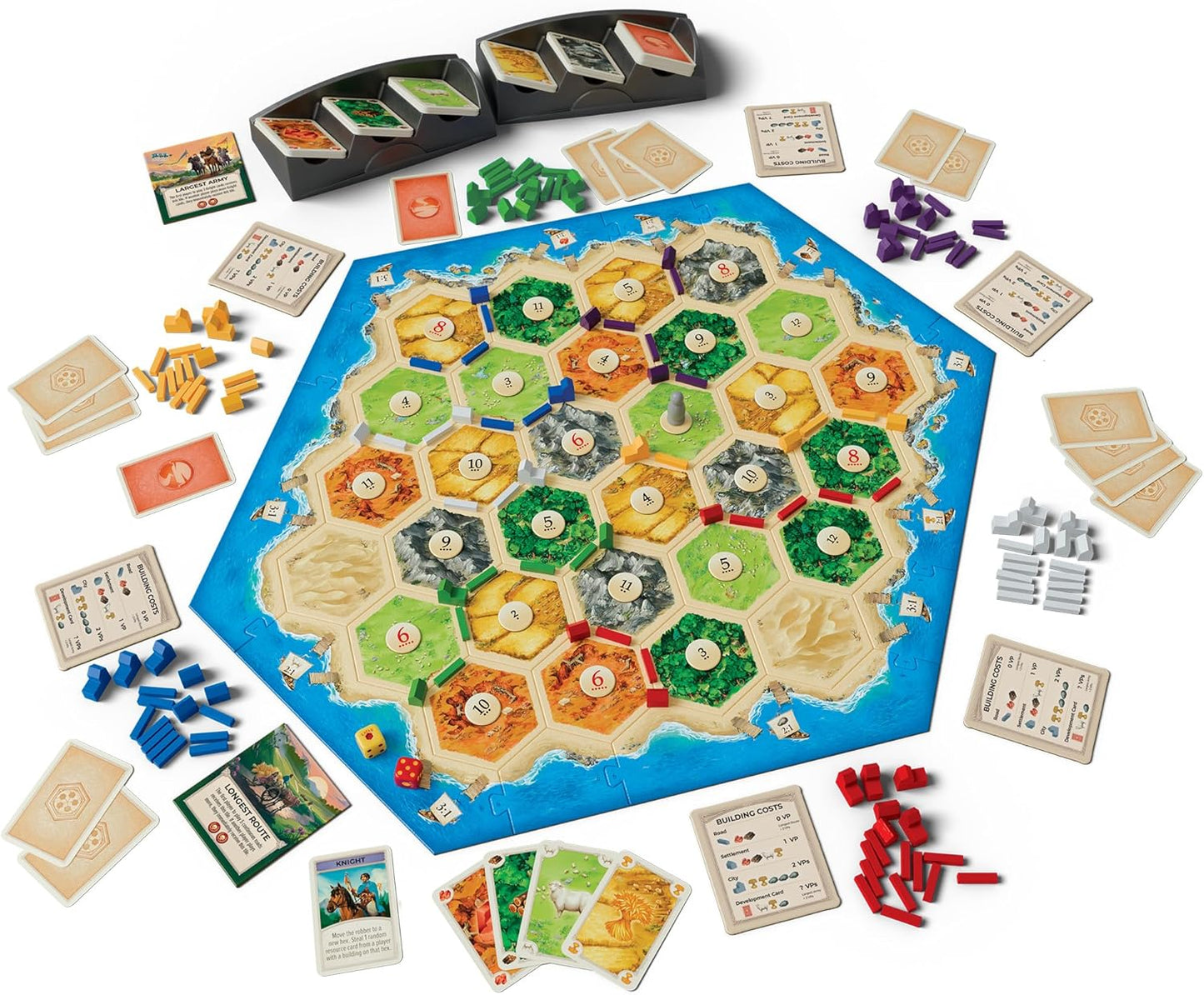 CATAN 5-6 Player Board Game Expansion (6th Edition) Add More Players to Your Adventure, Ages 10+, 3-6 Players, 60-90 Minute Playtime