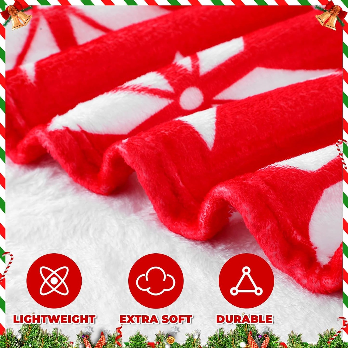 Newwiee 12 Pack Christmas Throw Blanket Buffalo Plaid Prints Fleece Blanket Bulk 50 x 60 Inch Xmas Plush Warm Holiday Flannel Blankets and Throws for Xmas Home Couch Bed Winter Gift Homeless Supplies