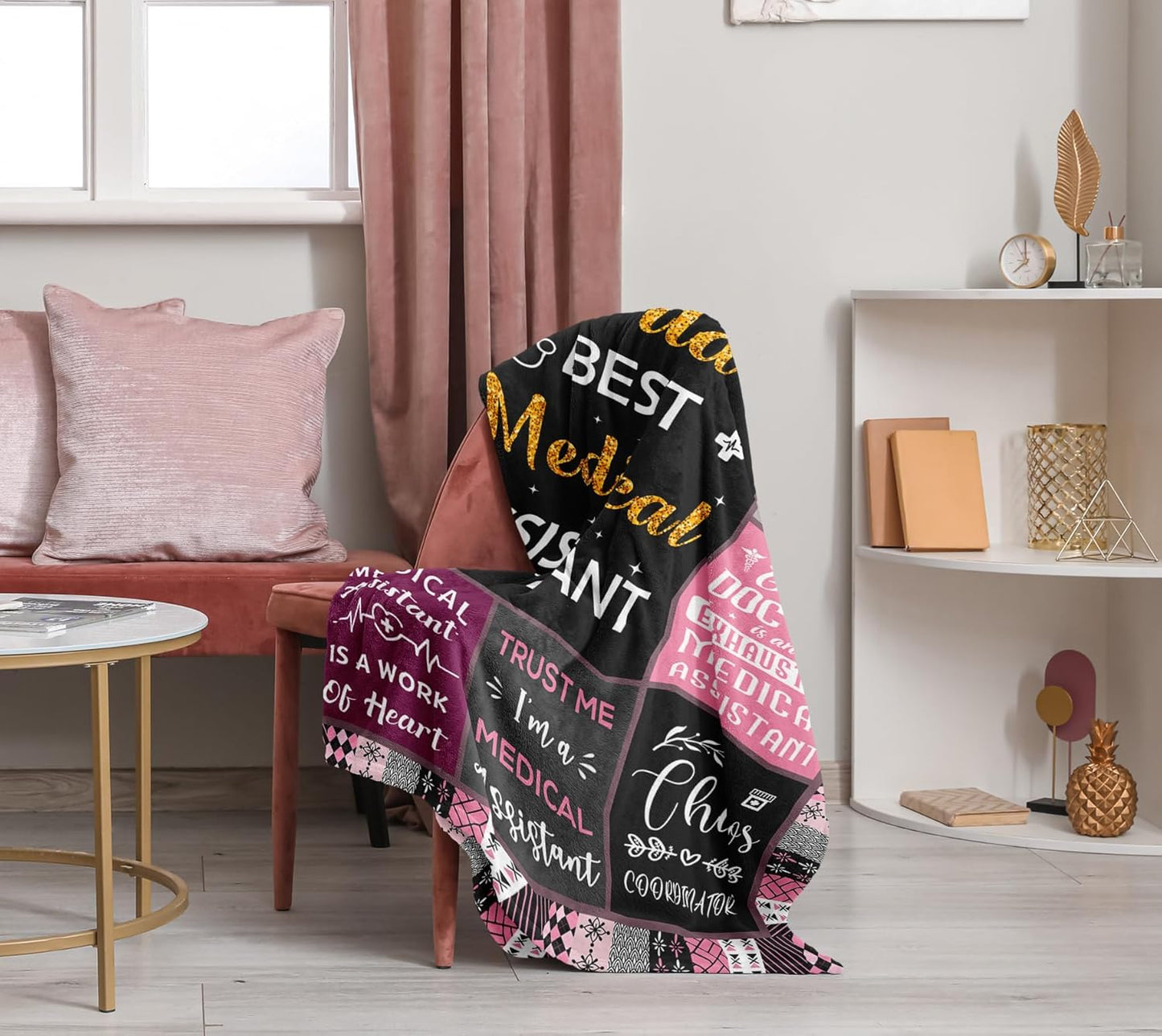 Medical Assistant Gifts, Medical Assistant Accessories, Medical Assistant Week Appreciation Gifts Blanket 50"x60", Medical Assistant Gift for Coworkers, Ma Gifts for Women Medical Assistants
