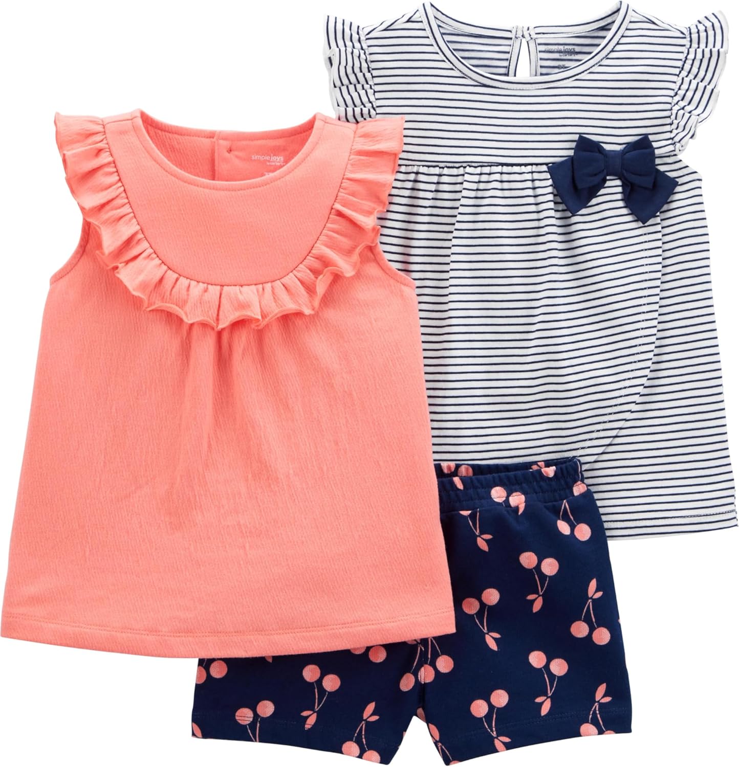 Simple Joys by Carter's Baby Girls' 3-piece Playwear Set
