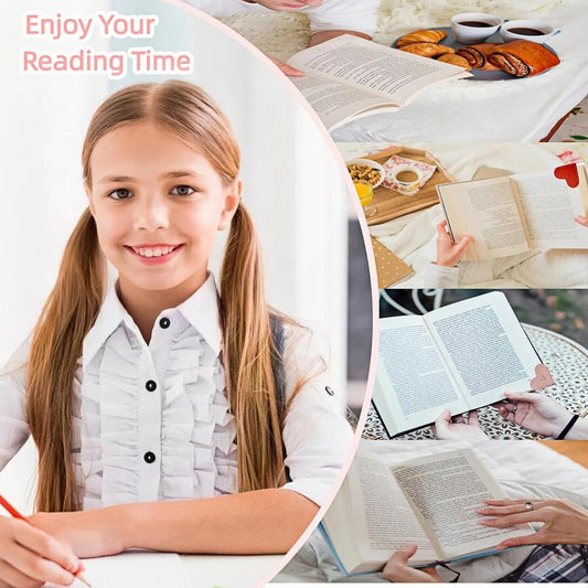 Personalized Leather Heart Bookmarks with Initials, 26 Letters Custom Corner Book Mark for Reading Women,Teacher, Student, Book Lovers Book Marker, Meaningful Gifts (Red+Pink,A)