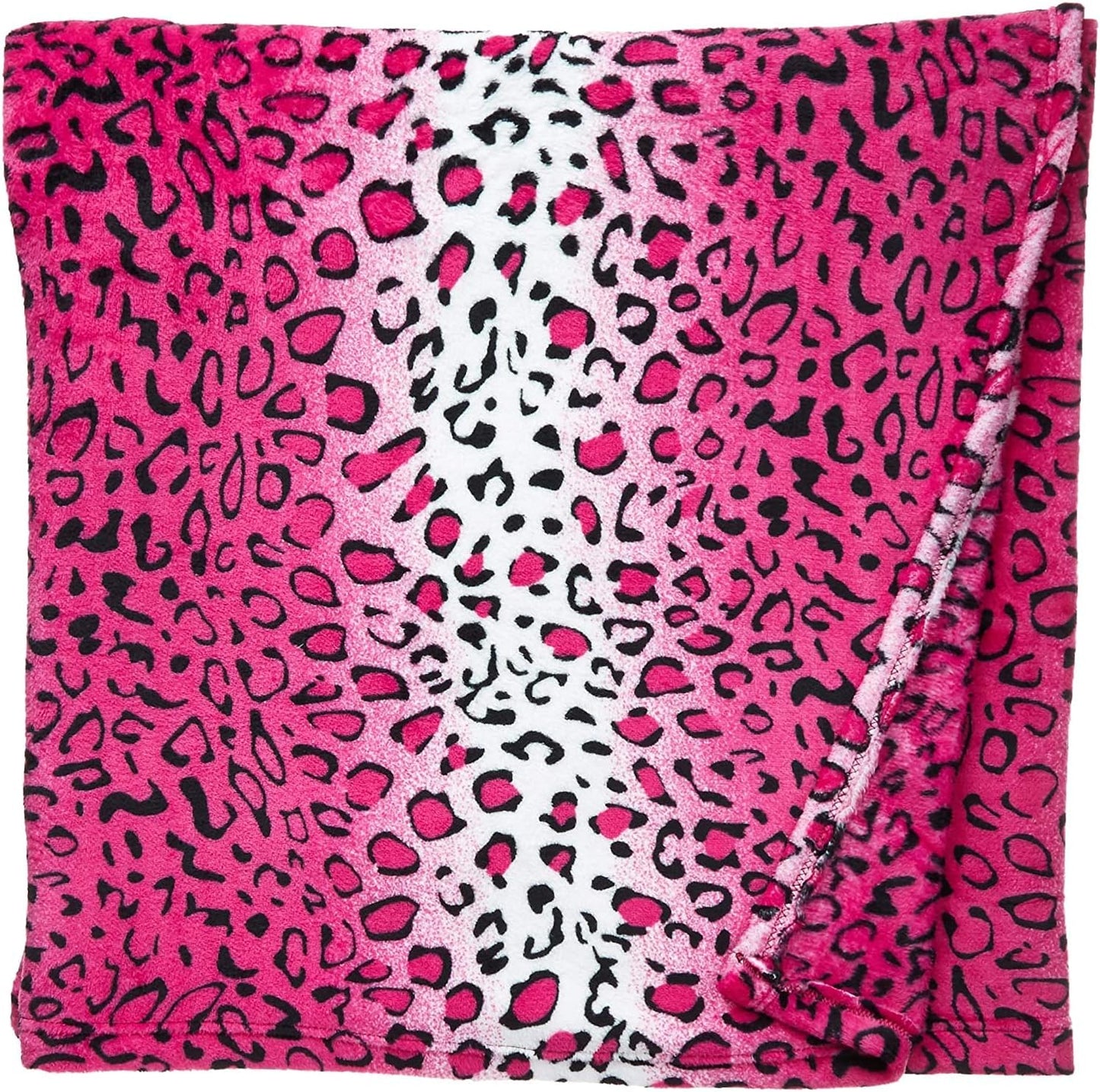 Home Must Haves Safari Animal Print All Season Extra Soft Warm Cozy Sofa Couch Throw Premium Bed Blanket (King, Pink Leopard)