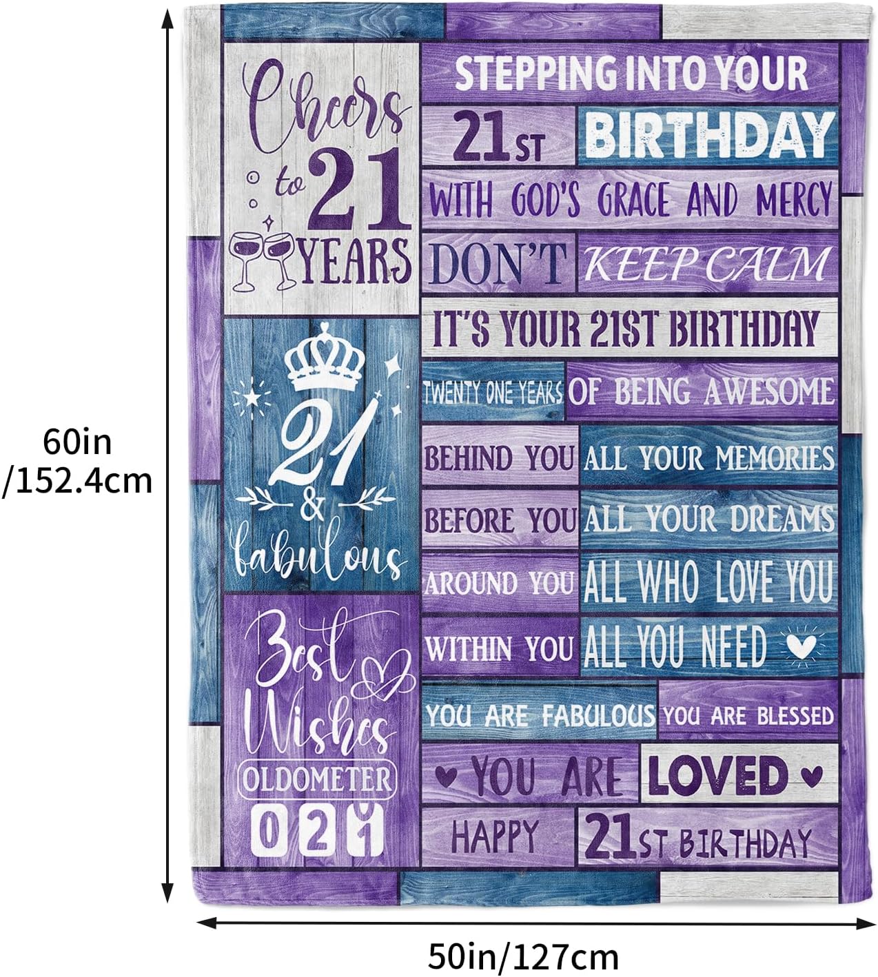 30th Birthday Gifts for Her Throw Blanket, 30th Birthday Gifts for Women Men, 30 Year Old Gifts for Women Soft Blanket 60 * 50in Happy 30th Birthday Gifts
