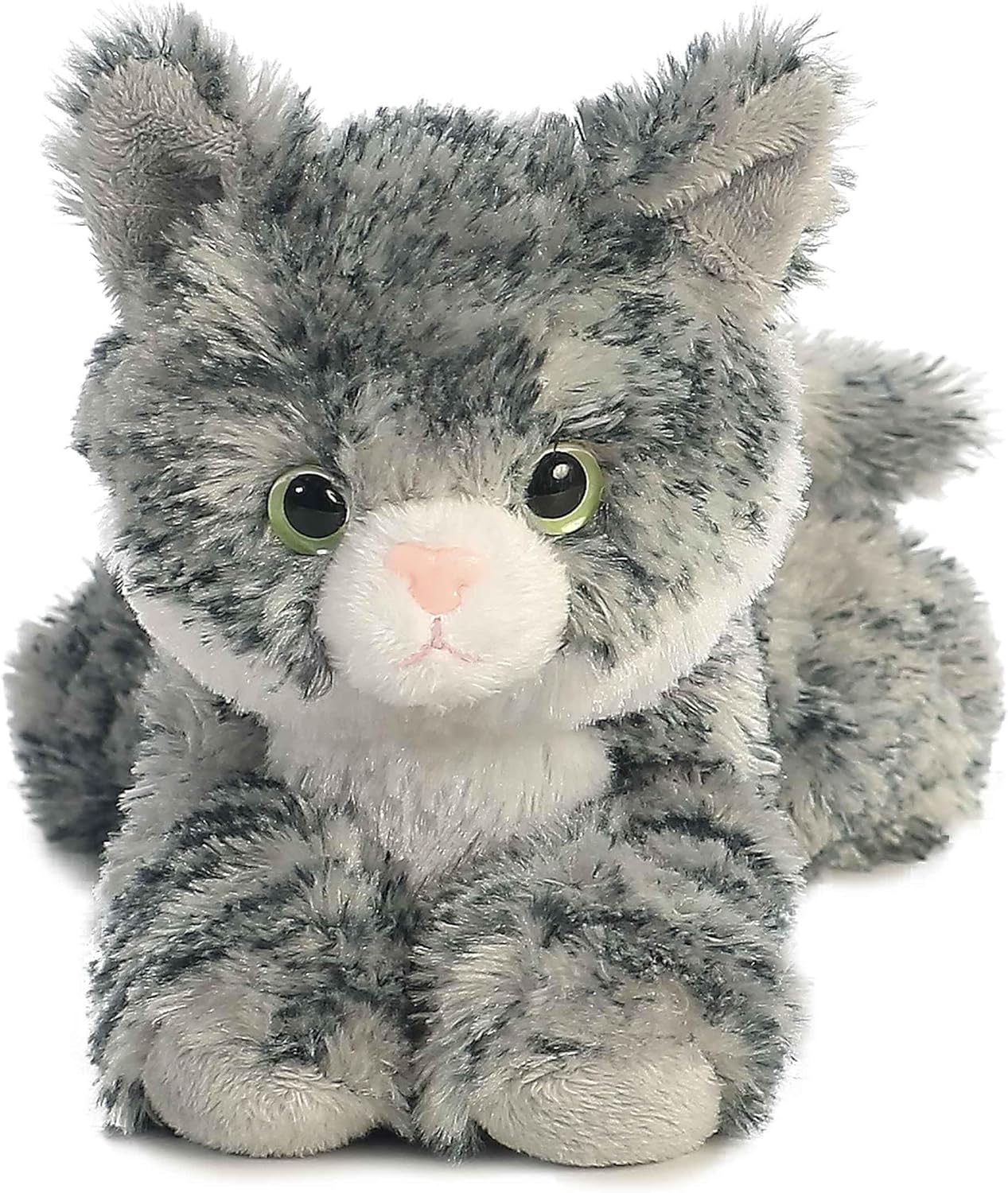 Aurora® Adorable Mini Flopsie™ Lily™ Stuffed Animal - Playful Ease - Timeless Companions - Gray 8 Inches