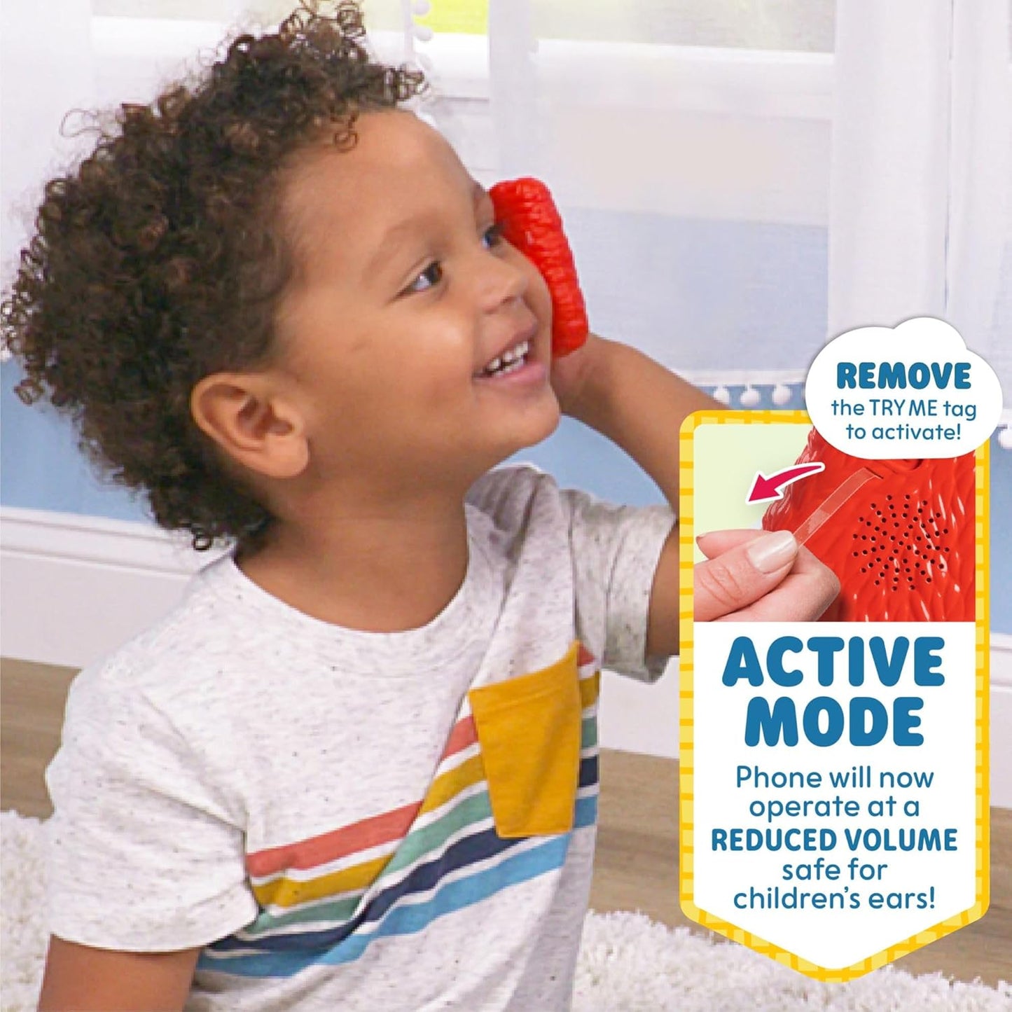 Sesame Street Learn with Elmo Pretend Play Phone, Learning and Education, Kids Toys for Ages 2 Up by Just Play