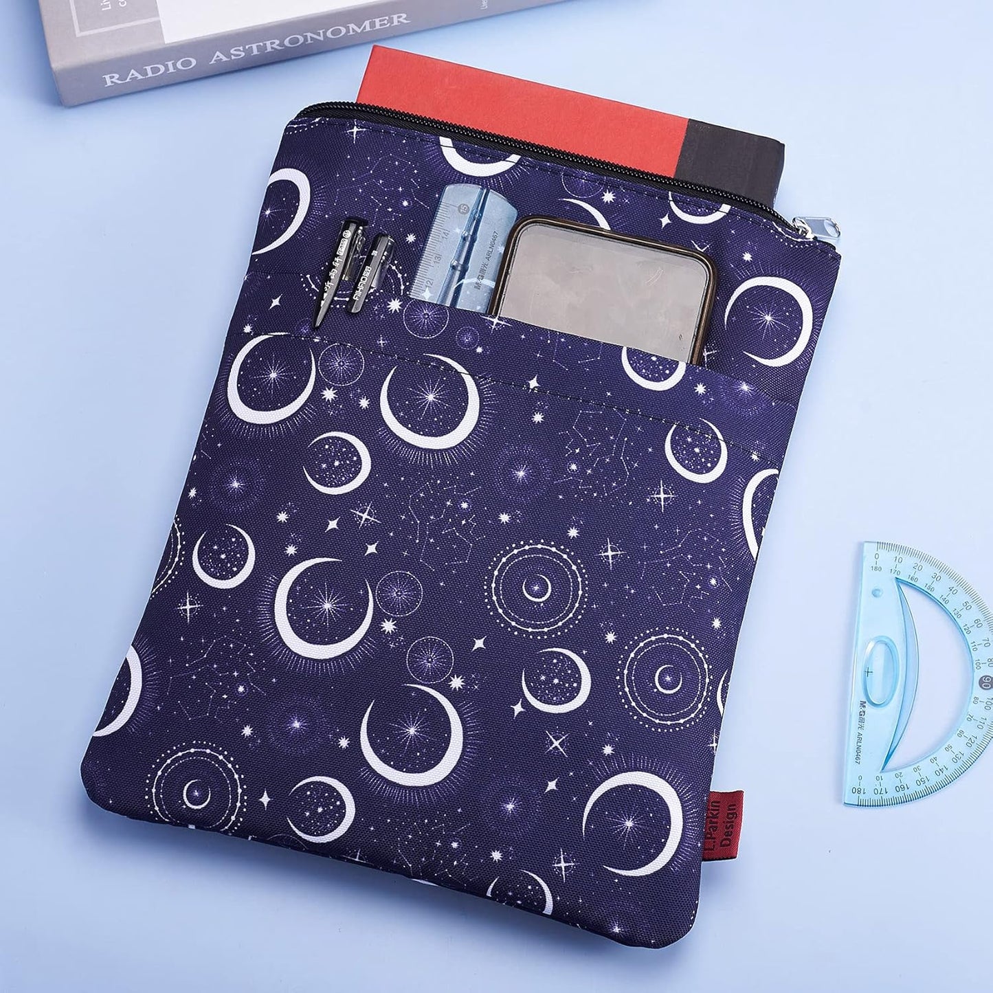 Book Sleeve for Book Lovers, Bookish Book Protector, Book Covers for Paperbacks, Washable Fabric, Book Sleeves with Zipper, Medium 11 Inch X 8.7 Inch