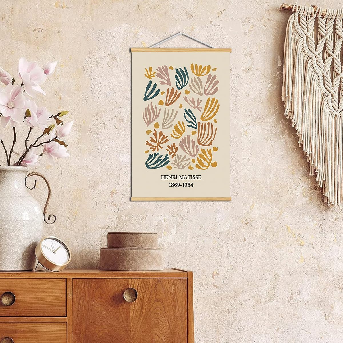 Canvas Poster Wall Art (yellow-9, 18" L x 12" W, Framed)